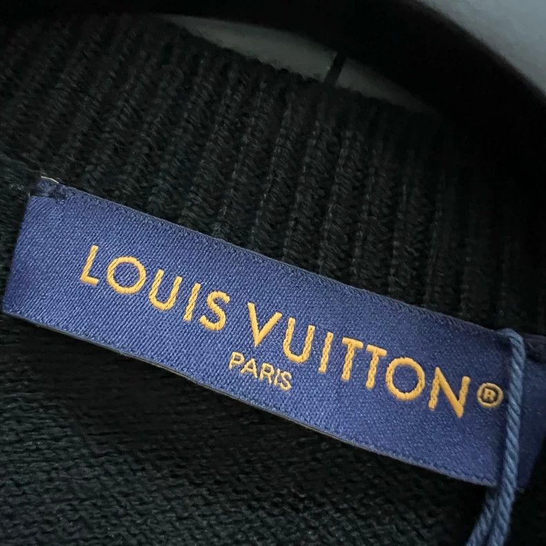 Louis Vuitton Louis Vuitton Black embroidered logo knitwear of Fei-Dong c Size US M / EU 48-50 / 2 - 3 Thumbnail