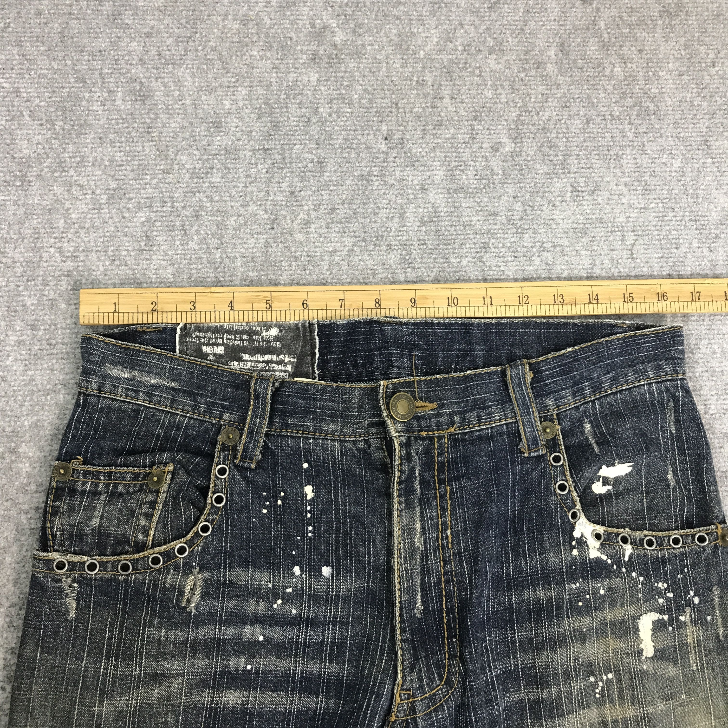 Japanese Brand PUNK GRI GRI JAPAN DENIM STYLE PANTS Size US 32 / EU 48 - 7 Thumbnail