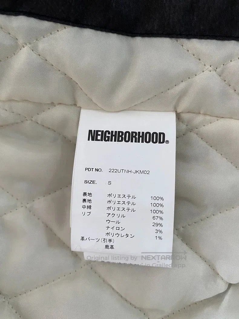 Neighborhood Neighborhood Digital Print Leather Bomber Jacket . Size US S / EU 44-46 / 1 - 7 Thumbnail