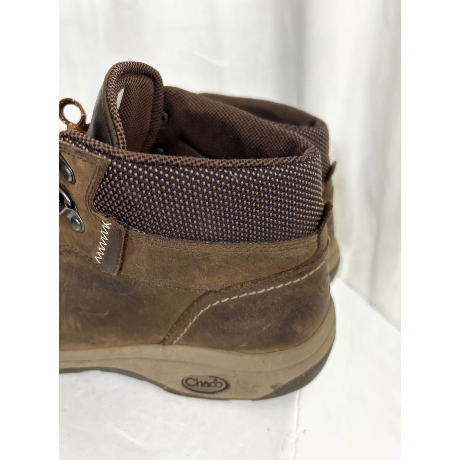 Chaco Chaco Boots Men’s Size 10 Brown Leather Waterproof Hiking J105145 Chukka Ankle Lace Up Solid Logo Outdoors Boots Mens Size US 10 / EU 43 - 7 Thumbnail