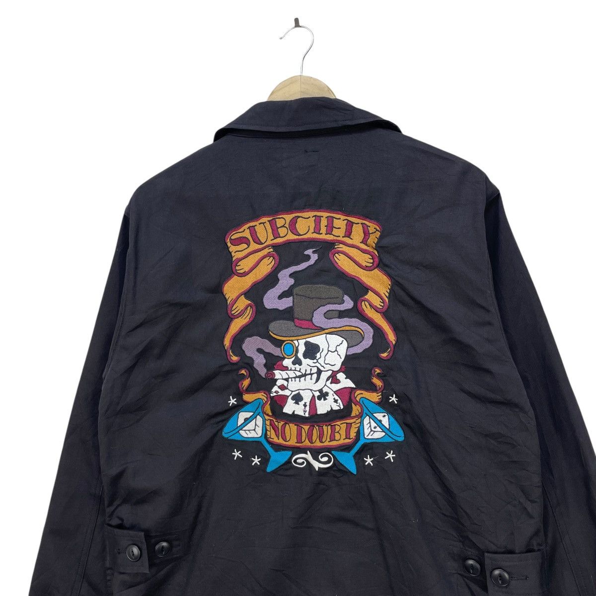 Ed Hardy 💥Subciety Eye Button Embroidered Skull Logo Size US L / EU 52-54 / 3 - 6 Thumbnail
