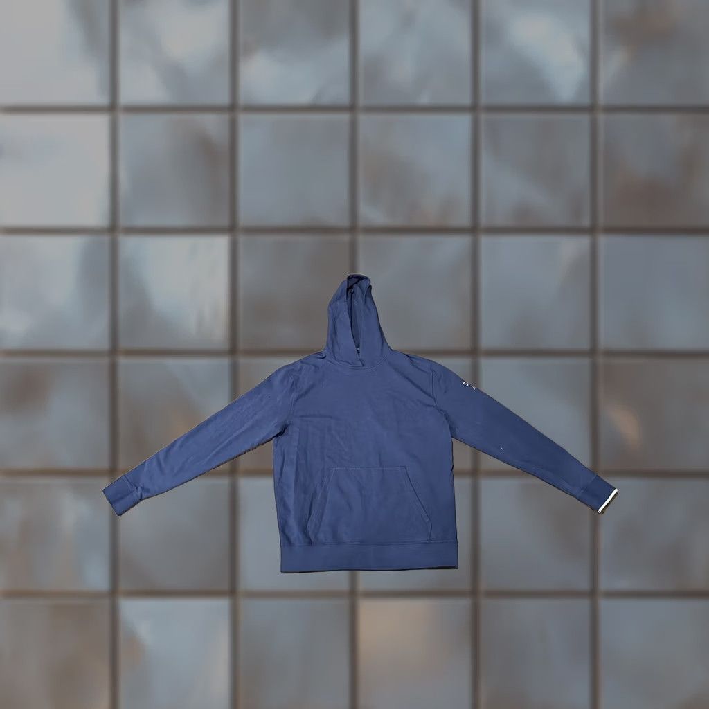 Vintage Greyson Hoodie Mens M Navy Pullover Long Sleeve Soft Pima Cotton Blend Casual Size US M / EU 48-50 / 2 - 1 Thumbnail