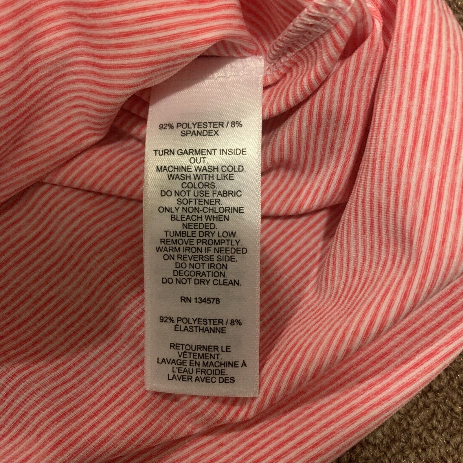 Vineyard Vines Vineyard Vines Polo Shirt Mens Large Performance Red Striped Size US L / EU 52-54 / 3 - 11 Thumbnail