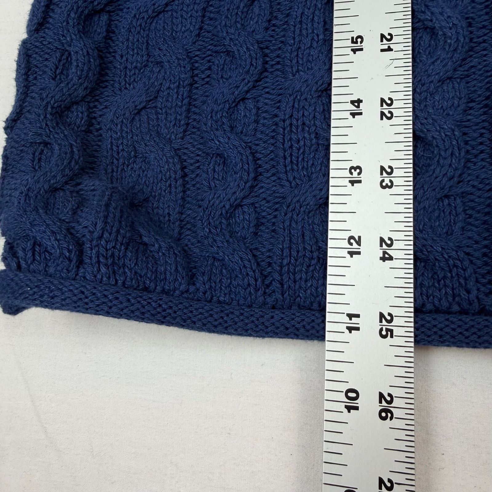 Express Vintage Express Tricot Blue Cable Knit Sweater - Medium Size M / US 6-8 / IT 42-44 - 5 Thumbnail
