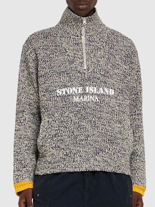 Stone Island o1lsvrm0425 Marina Turtleneck Sweater in Ivory Size US L / EU 52-54 / 3 - 3 Thumbnail