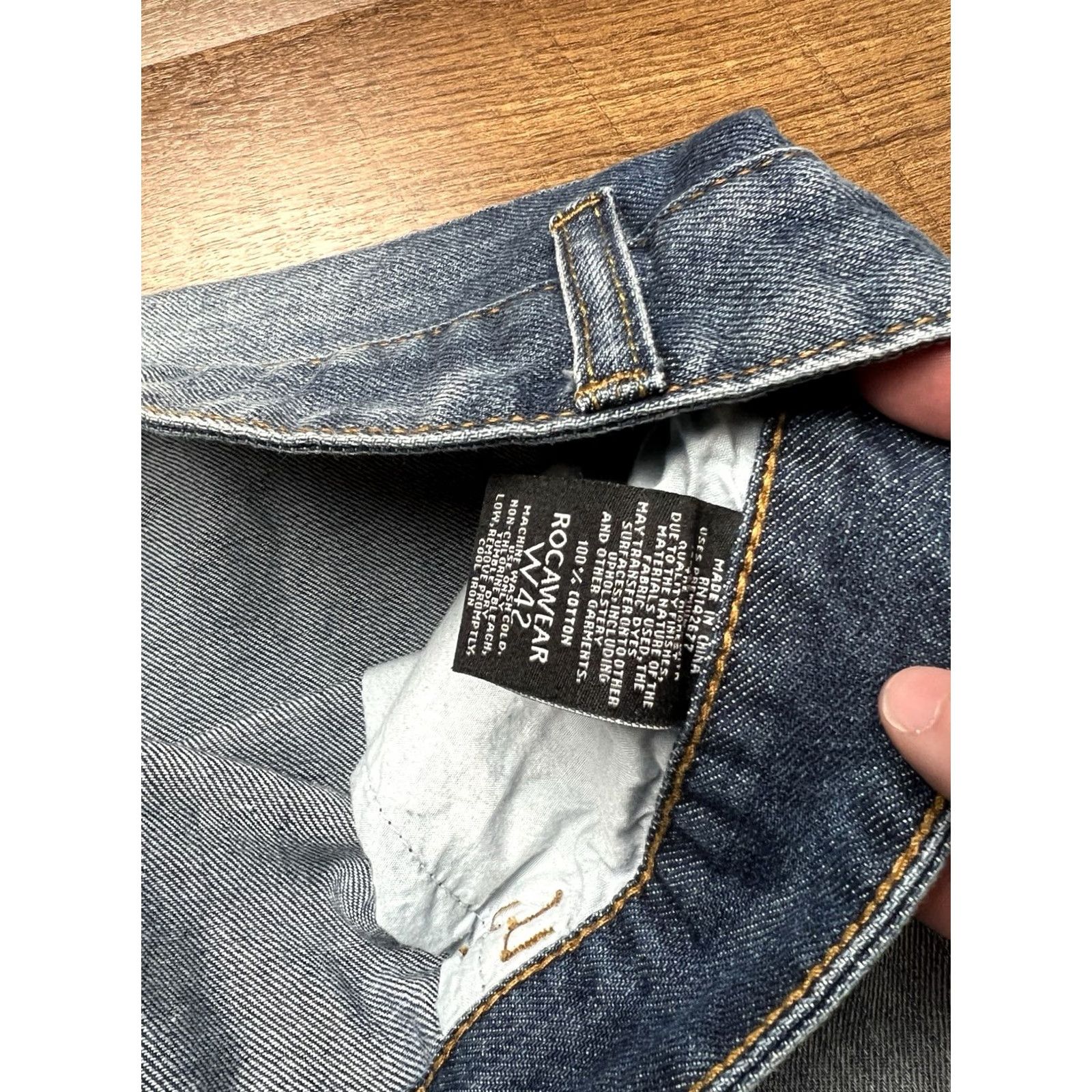 Rocawear VINTAGE Rocawear Baggy Jeans Mens 42x31 Blue Wide-Leg Grunge Skater Size US 42 / EU 58 - 6 Thumbnail