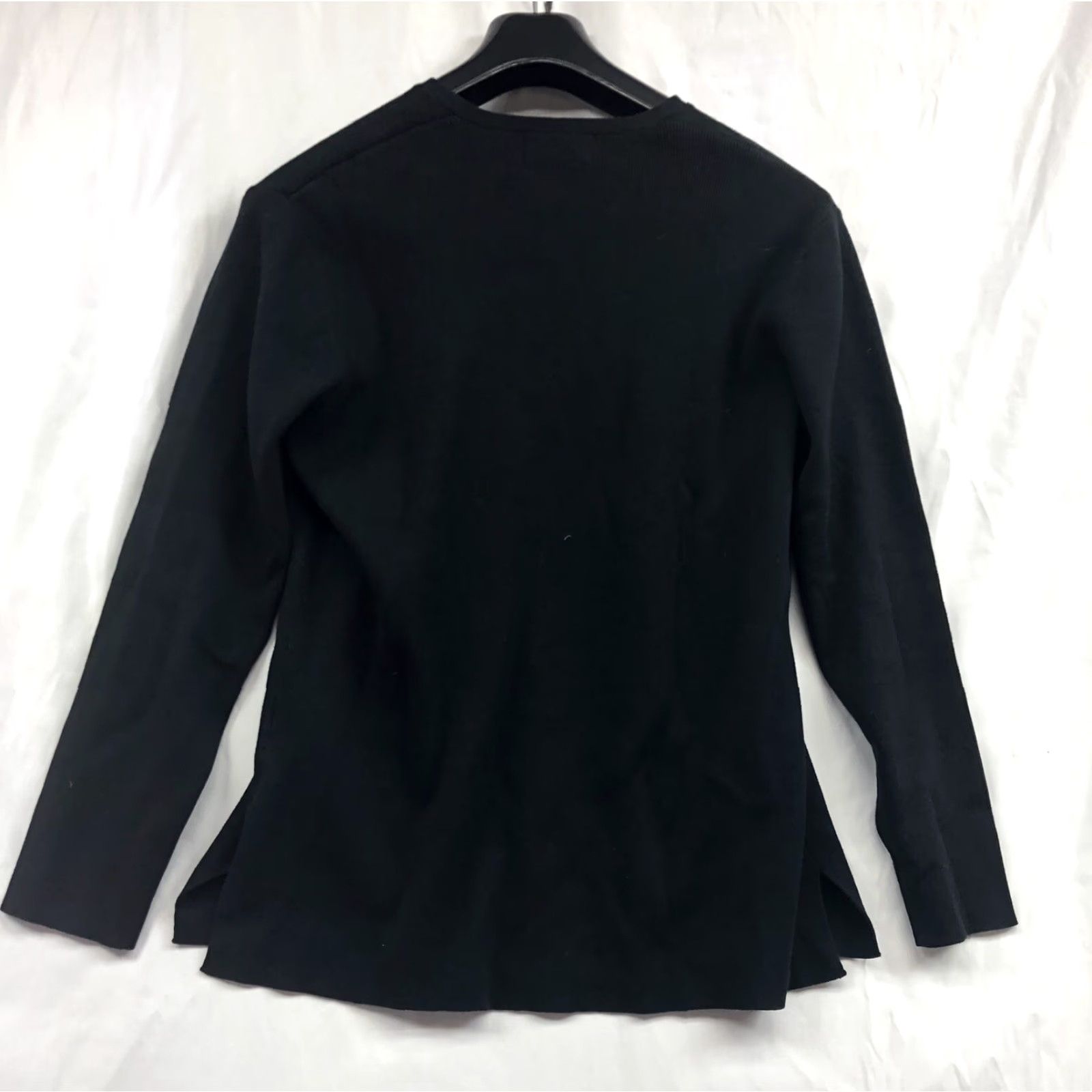 Lands' End VINTAGE Lands' End Cardigan Black Knit Small Womens Made In Hong Kong Size S / US 4 / IT 40 - 2 Thumbnail