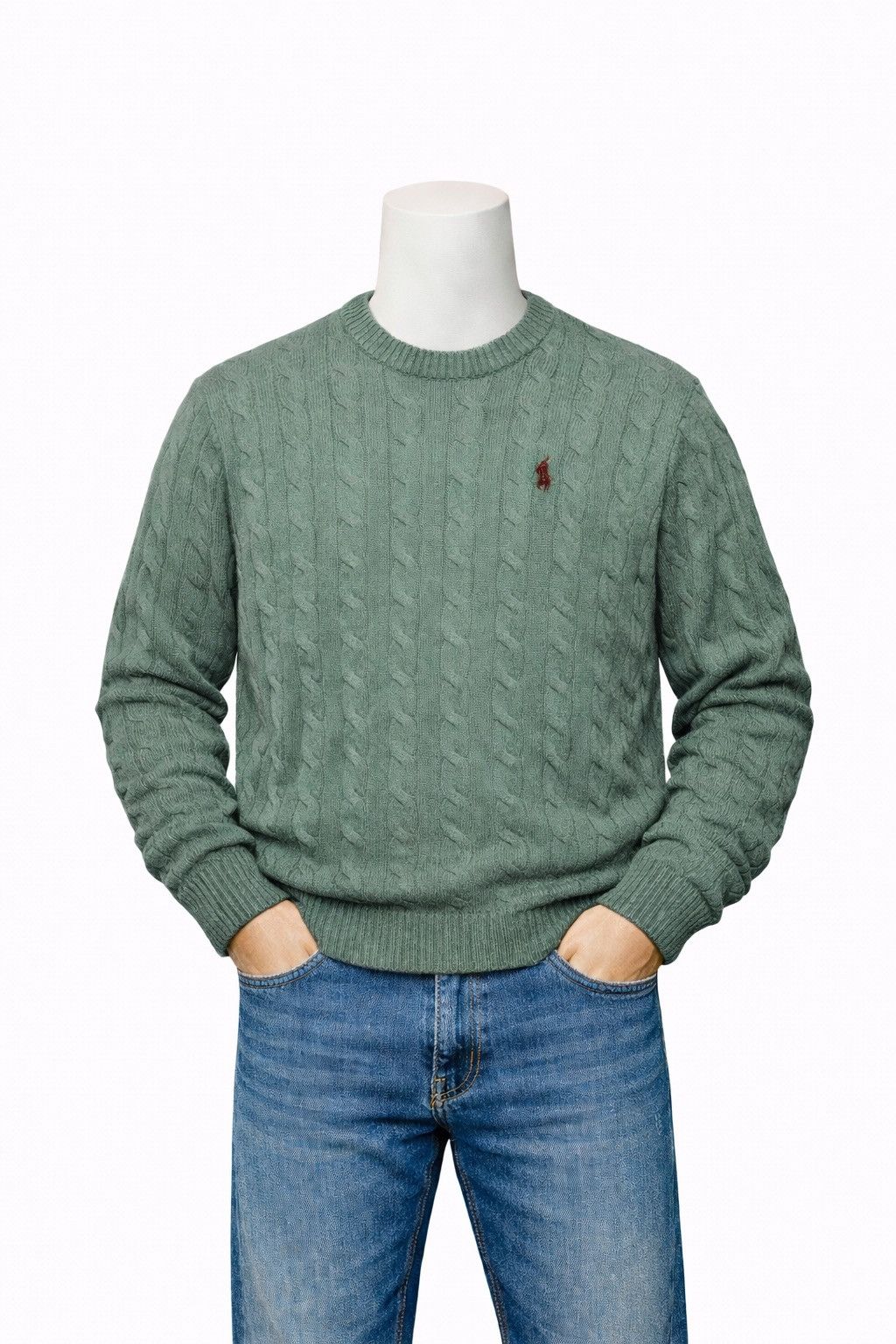 Polo Ralph Lauren Polo Ralph Lauren Knitted Cable Sweater PRL Size L Size US L / EU 52-54 / 3 - 1 Thumbnail