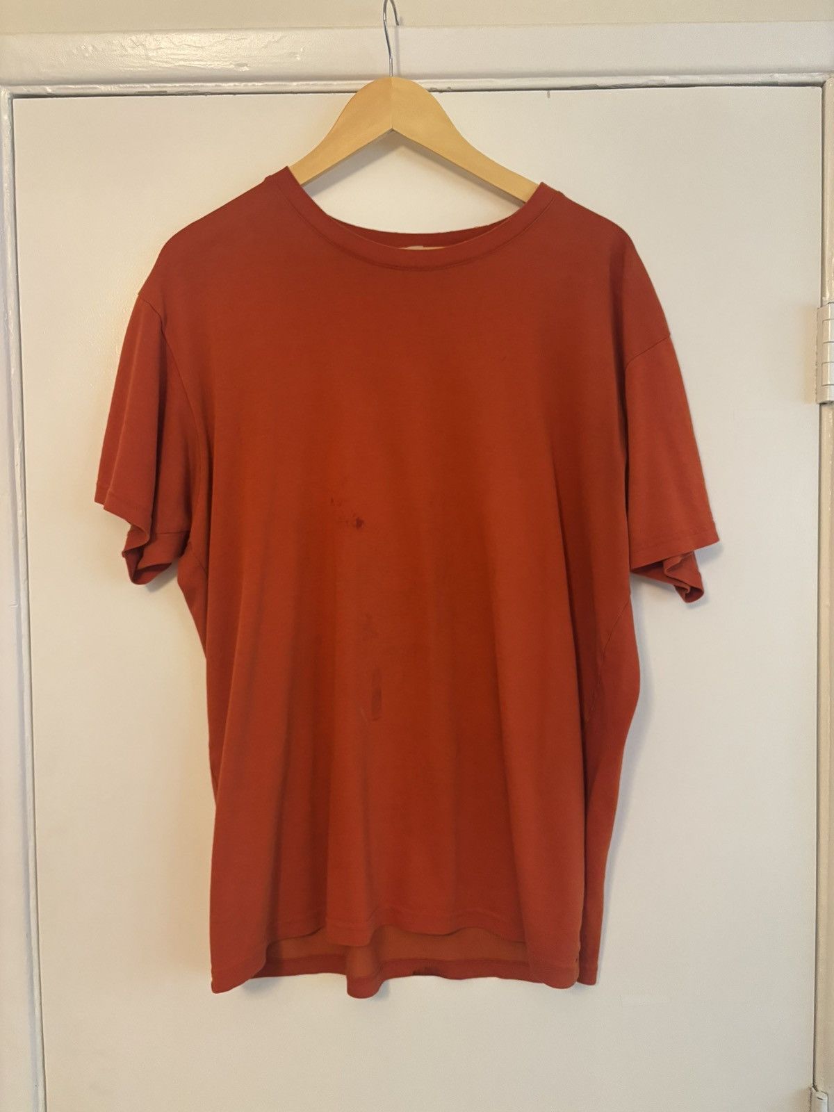 Uniqlo Men’s large orange UNIQLO short sleeve shirt Size US L / EU 52-54 / 3 - 3 Thumbnail