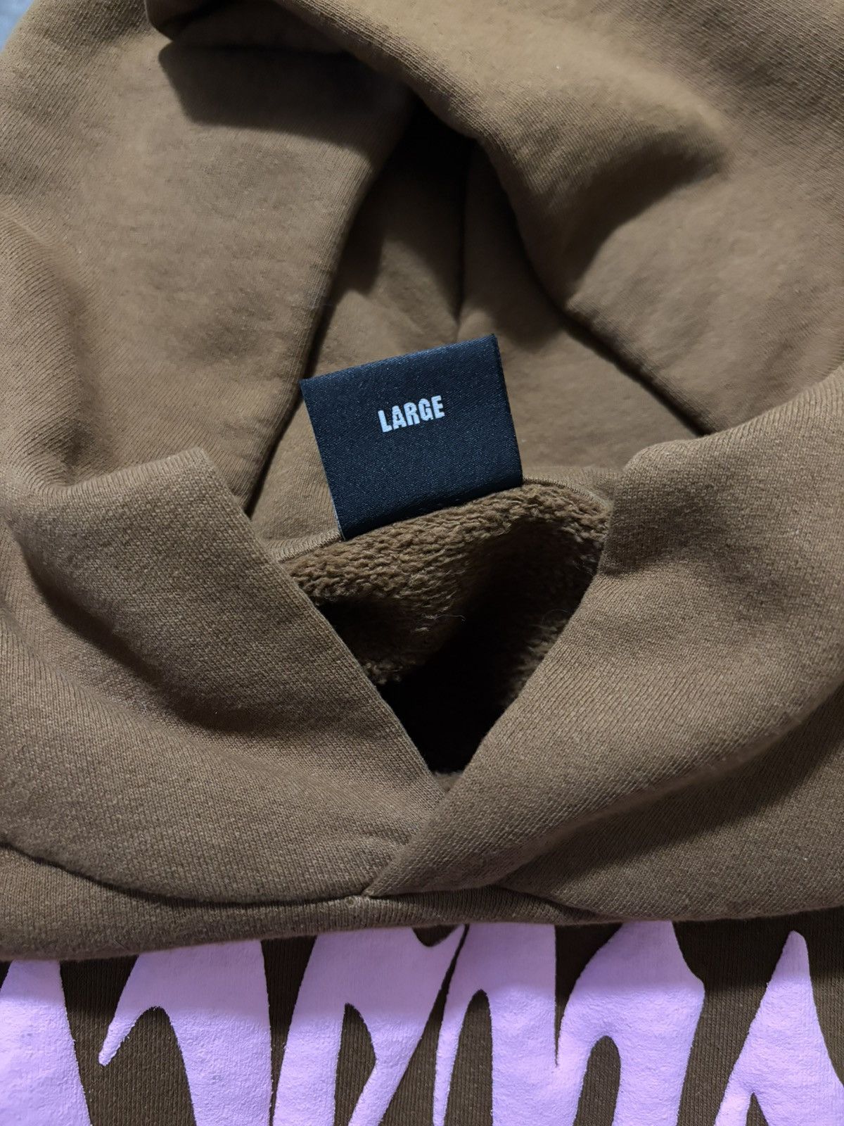 Revenge BROWN/PINK ARCH LOGO HOODIE REVENGE Size US L / EU 52-54 / 3 - 6 Thumbnail