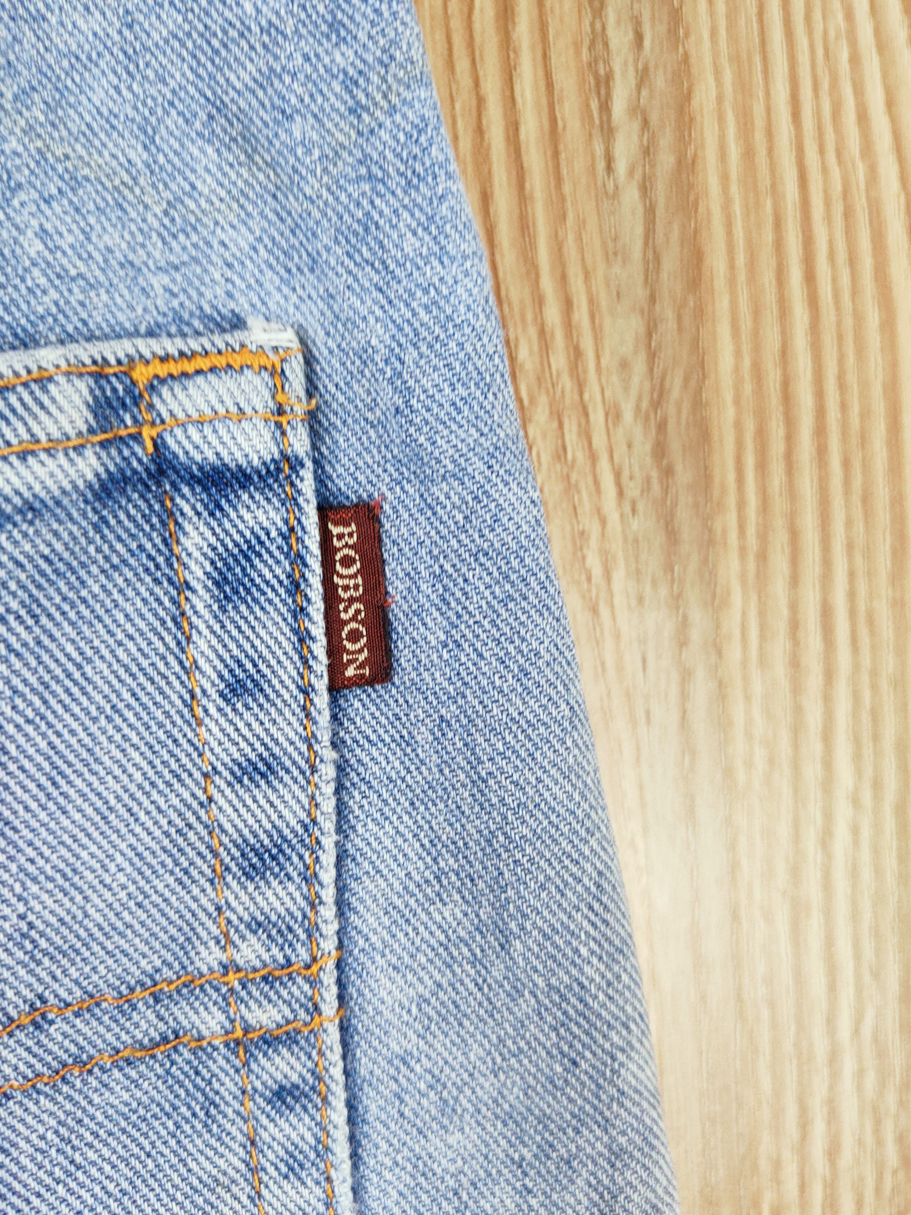 Japanese Brand Bobson Blue Distressed Ripped Jeans #W617 Size US 38 / EU 54 - 8 Thumbnail