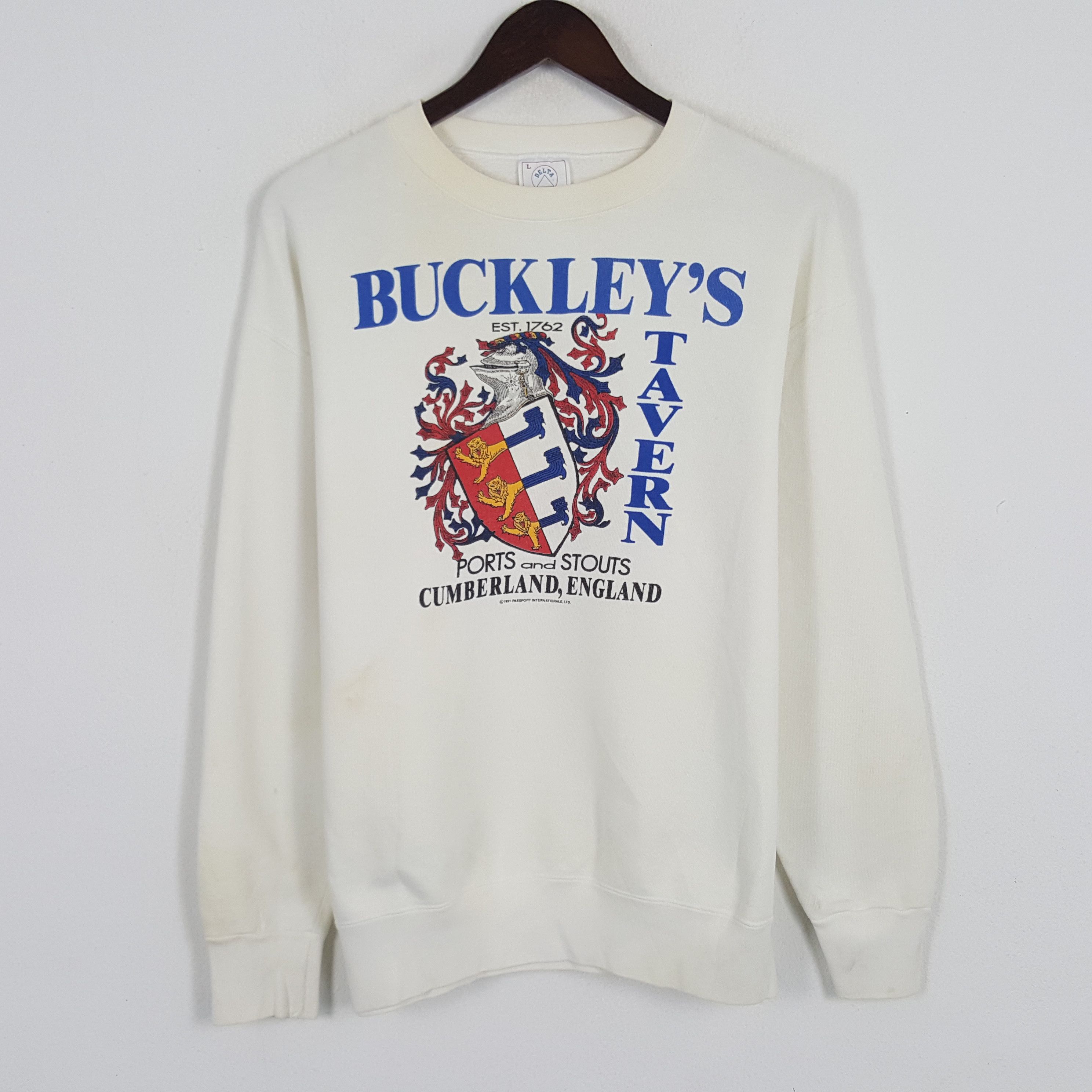 Delta × Vintage Vintage Buckley's Tavern Sweatshirt Size US L / EU 52-54 / 3 - 1 Thumbnail
