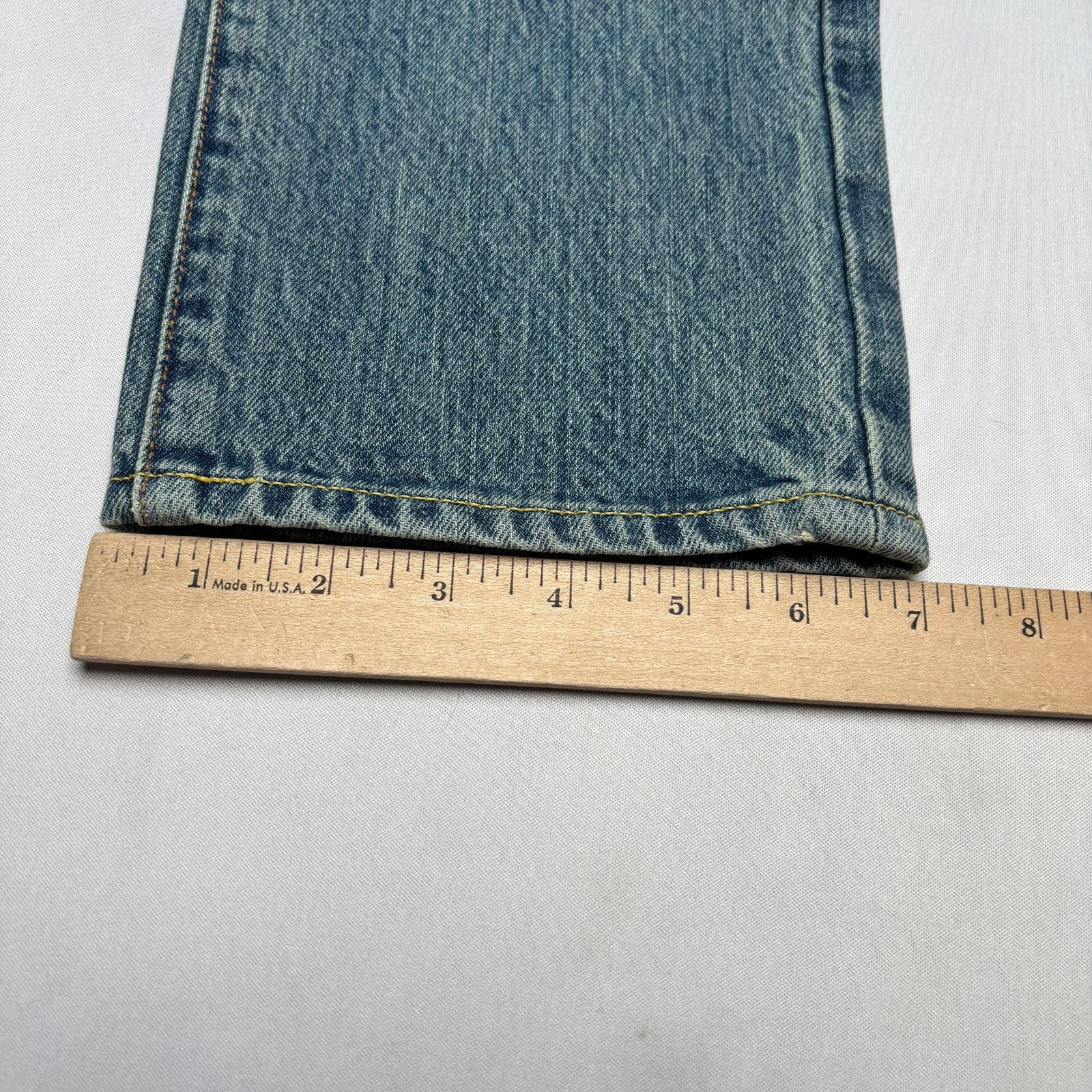 Sid Mashburn $185 Sid Mashburn Light Wash Denim 32x32 Slim Straight Jeans Size US 32 / EU 48 - 9 Thumbnail