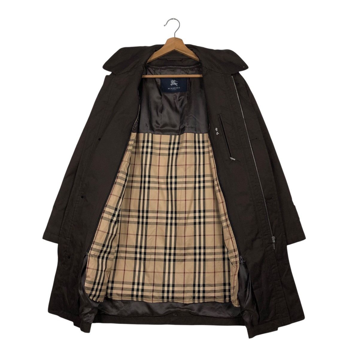 📌Vintage Long Jacket Chore Burberry London Nova Check