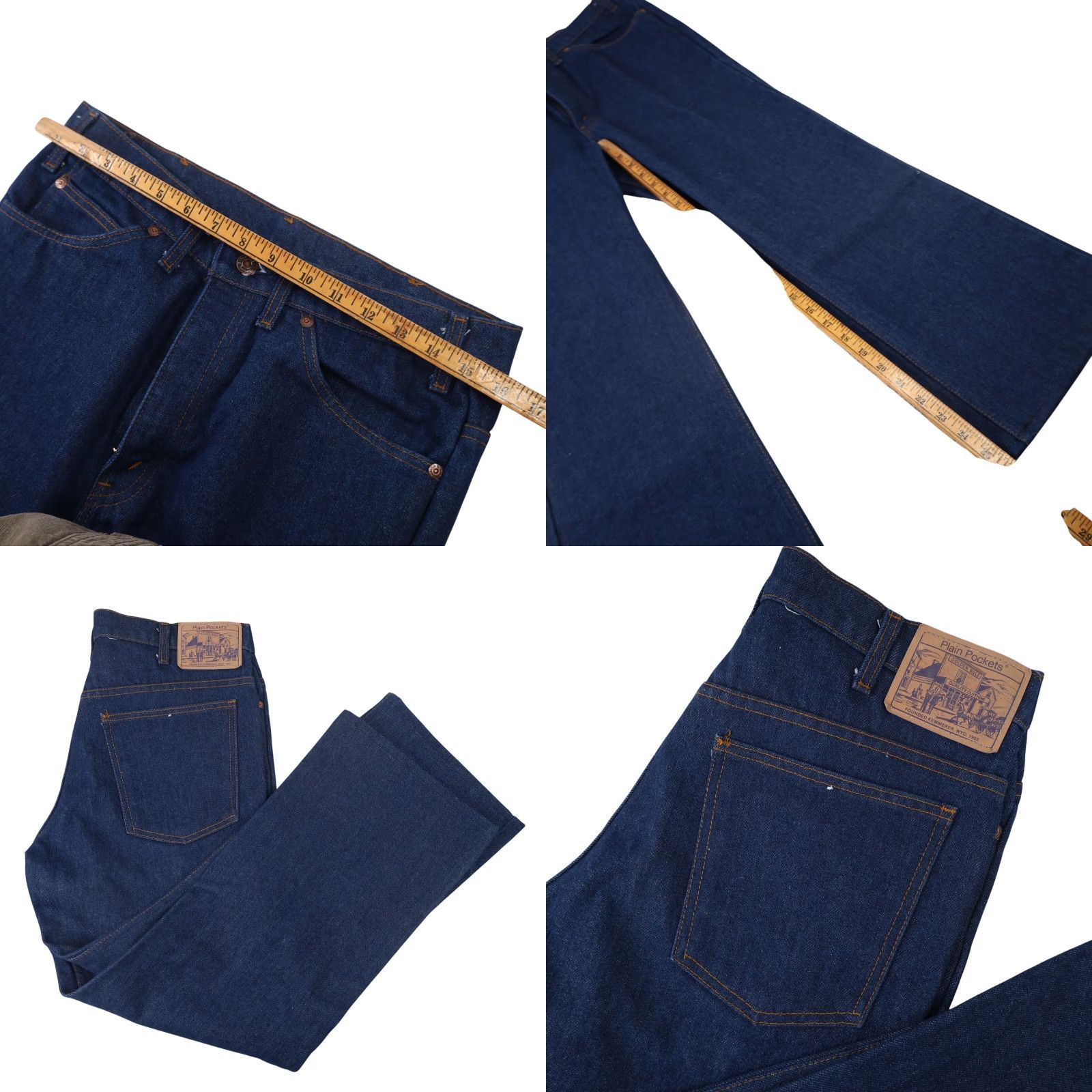 JCPenney VINTAGE JCPenney Jeans Denim True Vintage Mens 33x30 Blue Flared Pocket Jeans Mens Regular 9/10 Blue Size US 33 - 8 Thumbnail