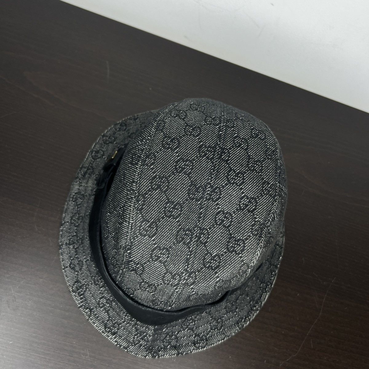 Gucci Gucci Bucket Hat Monogram Black Size ONE SIZE - 5 Thumbnail
