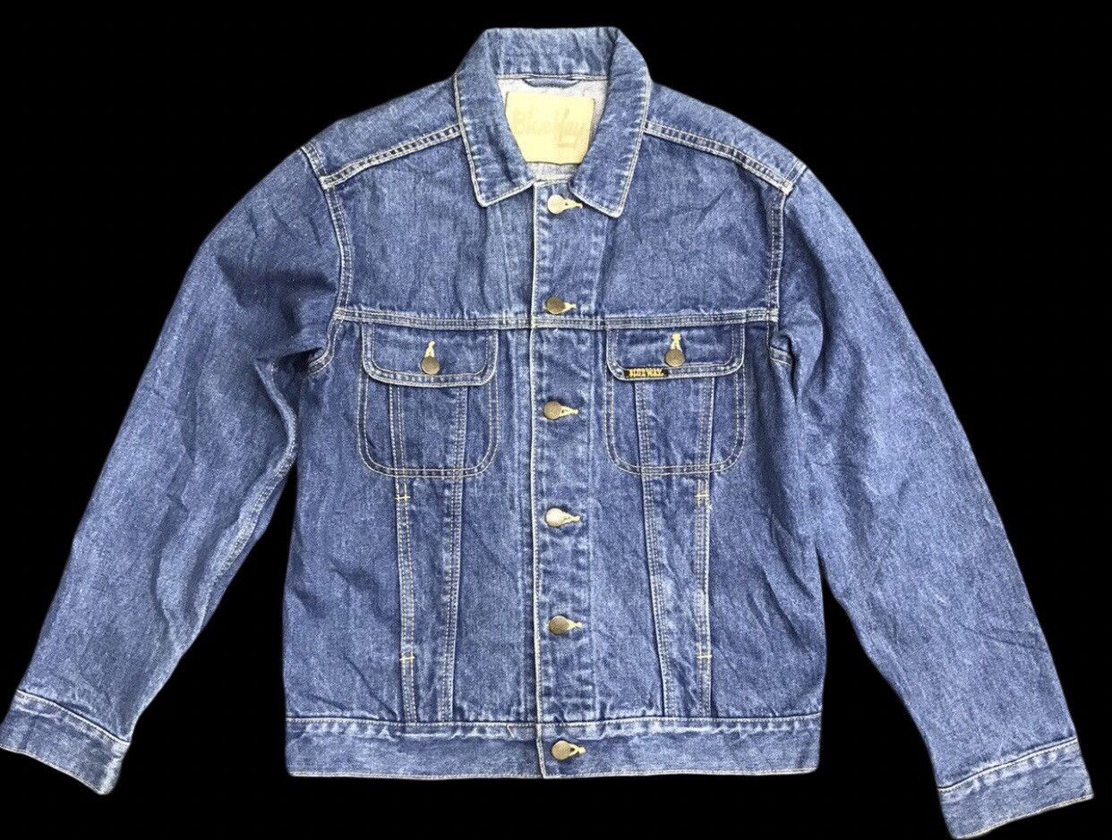 Japanese Brand BLUE WAY Medium Wash Trucker Jacket Size US M / EU 48-50 / 2 - 1 Thumbnail