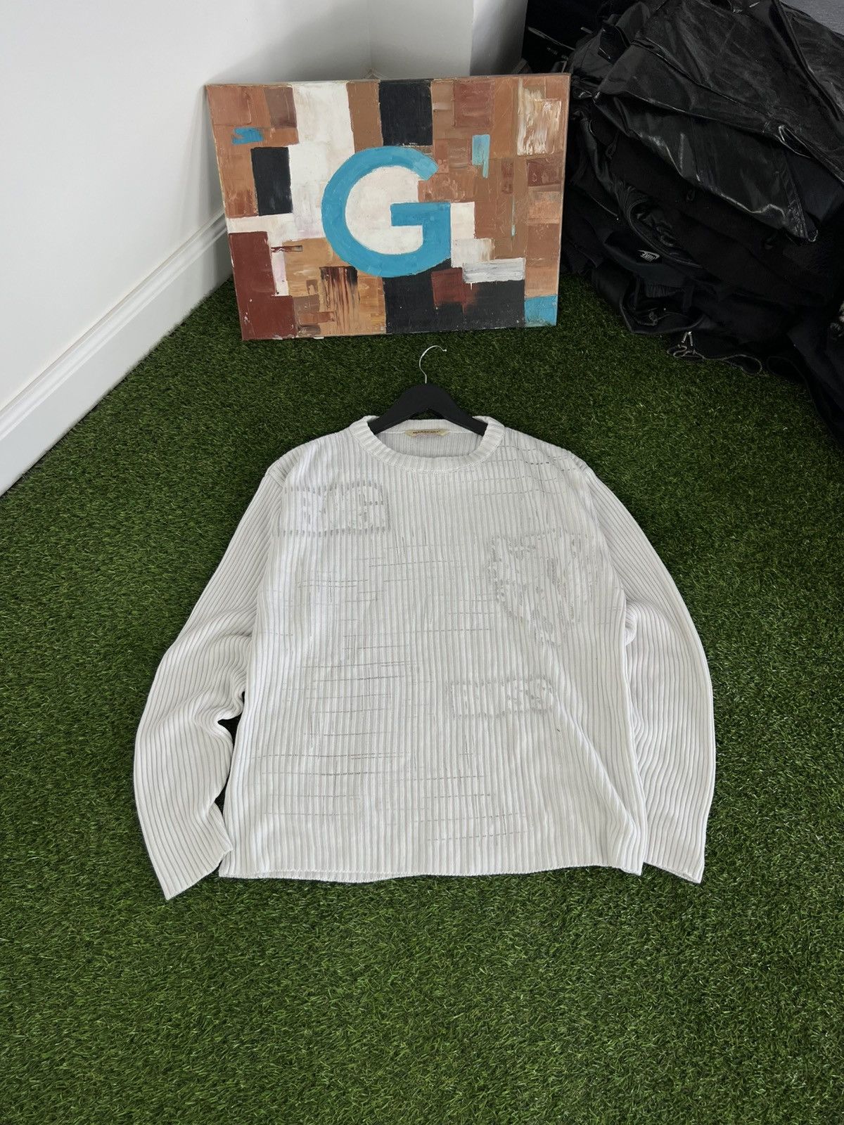 Diesel AvantGarde Vintage Sweatshirt Y2K Printed Knit Japan Sweater Size US M / EU 48-50 / 2 - 2 Thumbnail