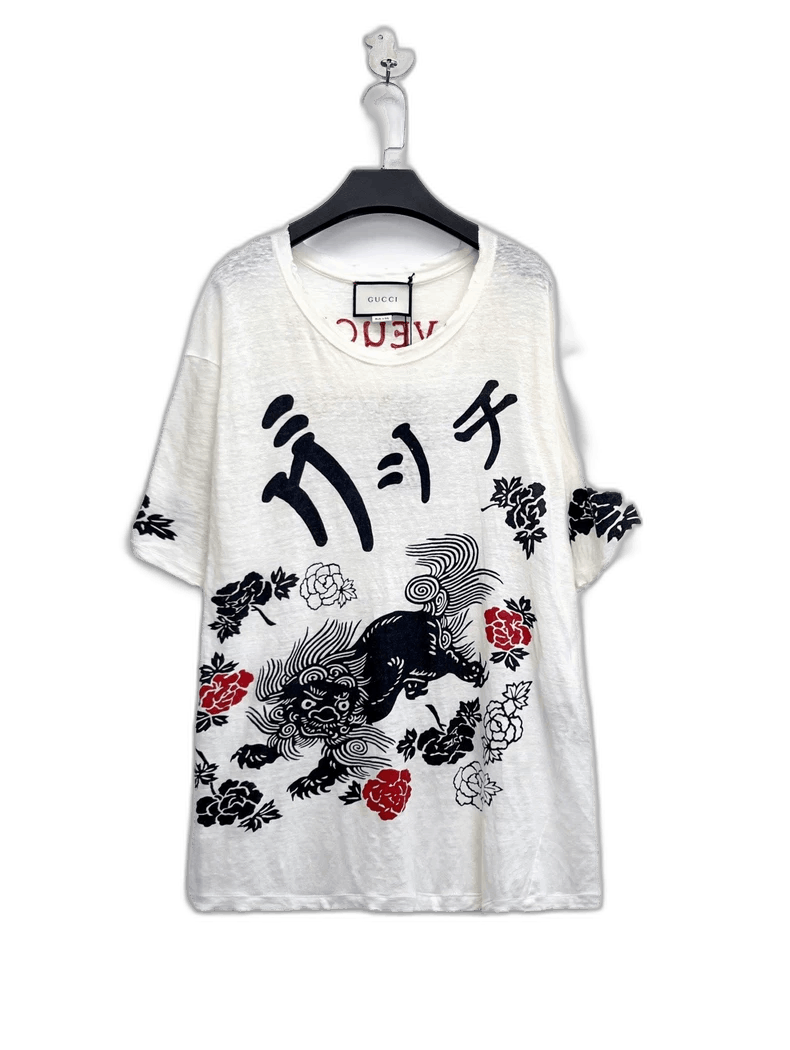 Gucci Gucci Short Sleeve T-Shirt with Embroidery-yf Size US L / EU 52-54 / 3 - 1 Thumbnail