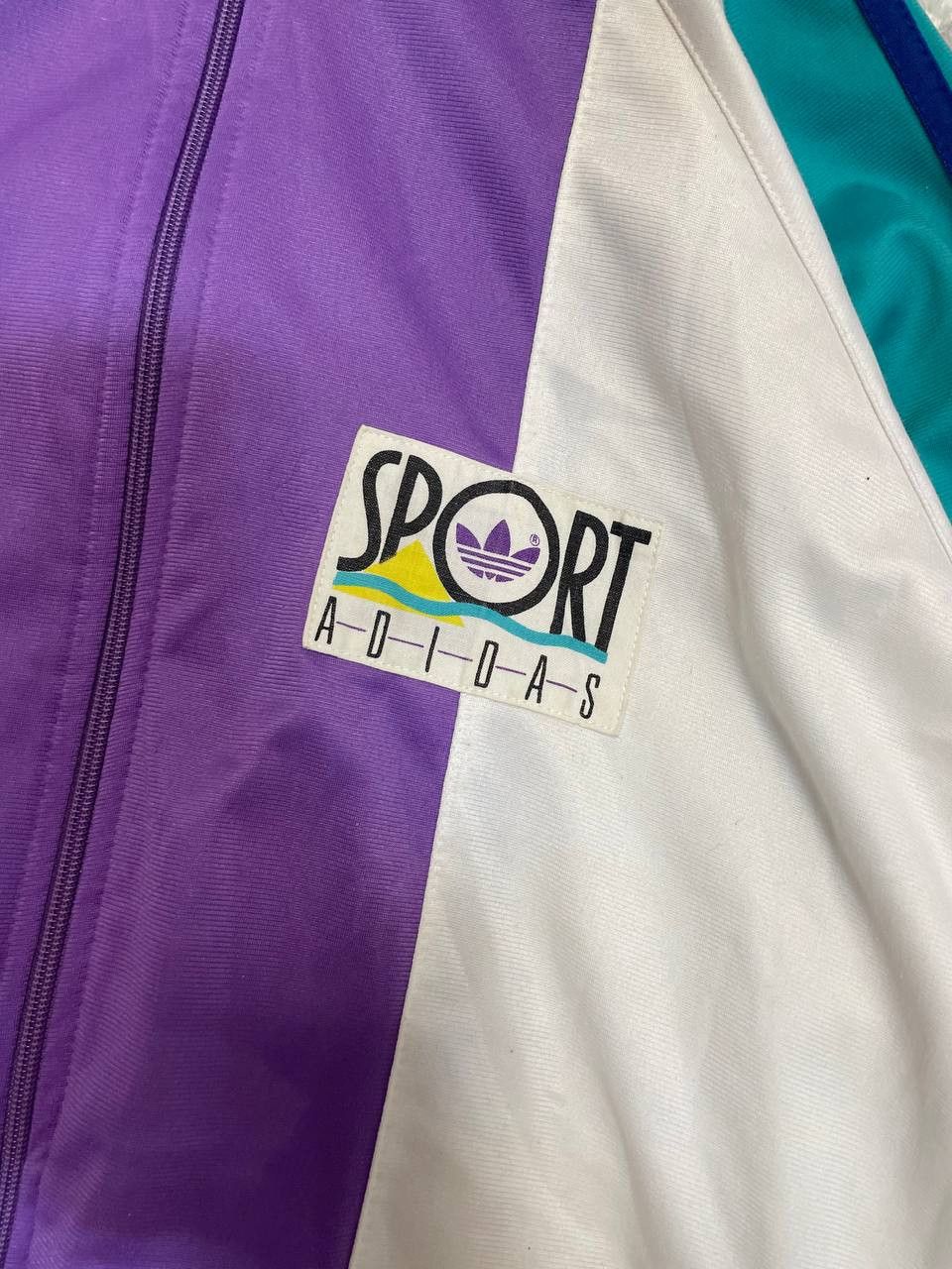 Adidas Vintage Adidas Sport Track Jacket 80s 90s Trefoil Logo Size US L / EU 52-54 / 3 - 8 Thumbnail