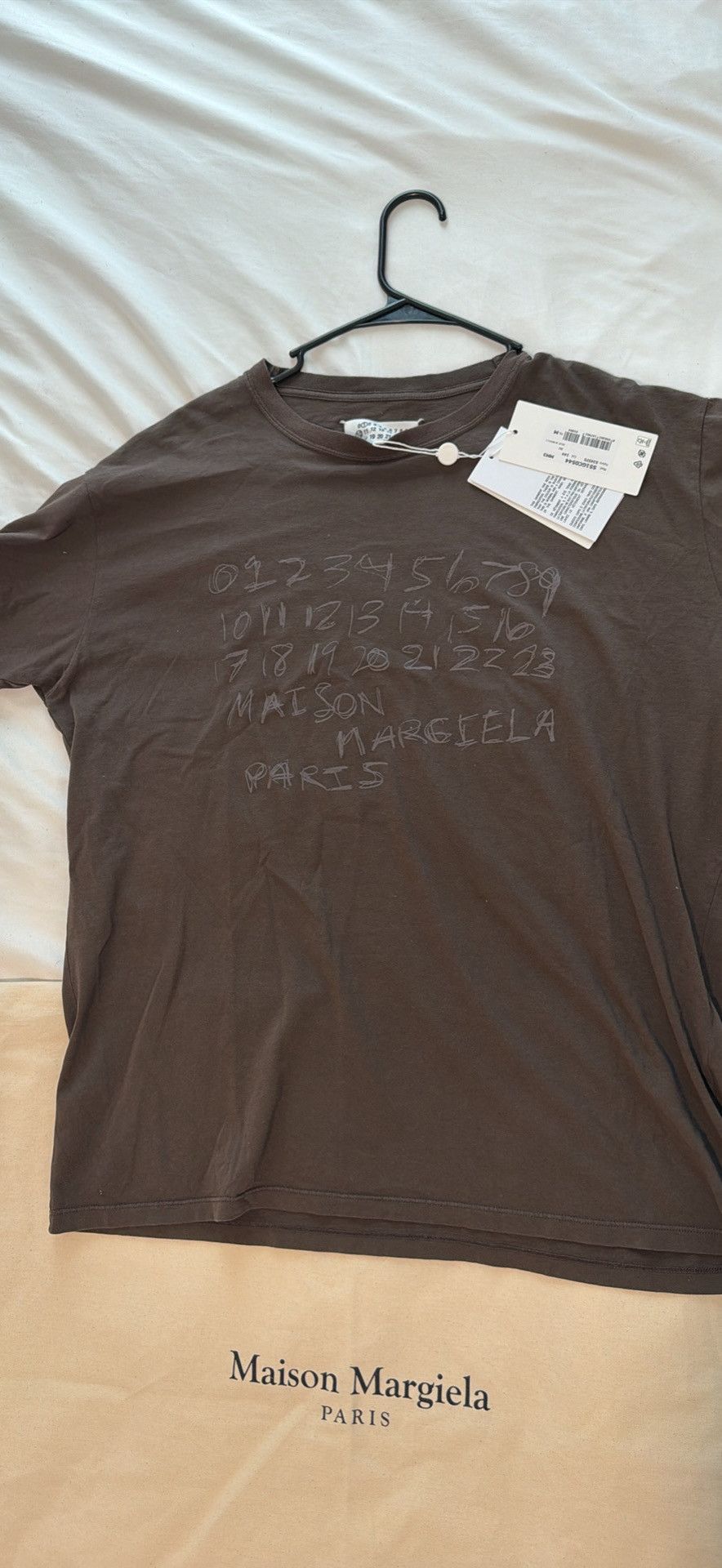 Maison Margiela Numerical cotton T-shirt Size M / US 6-8 / IT 42-44 - 2 Thumbnail