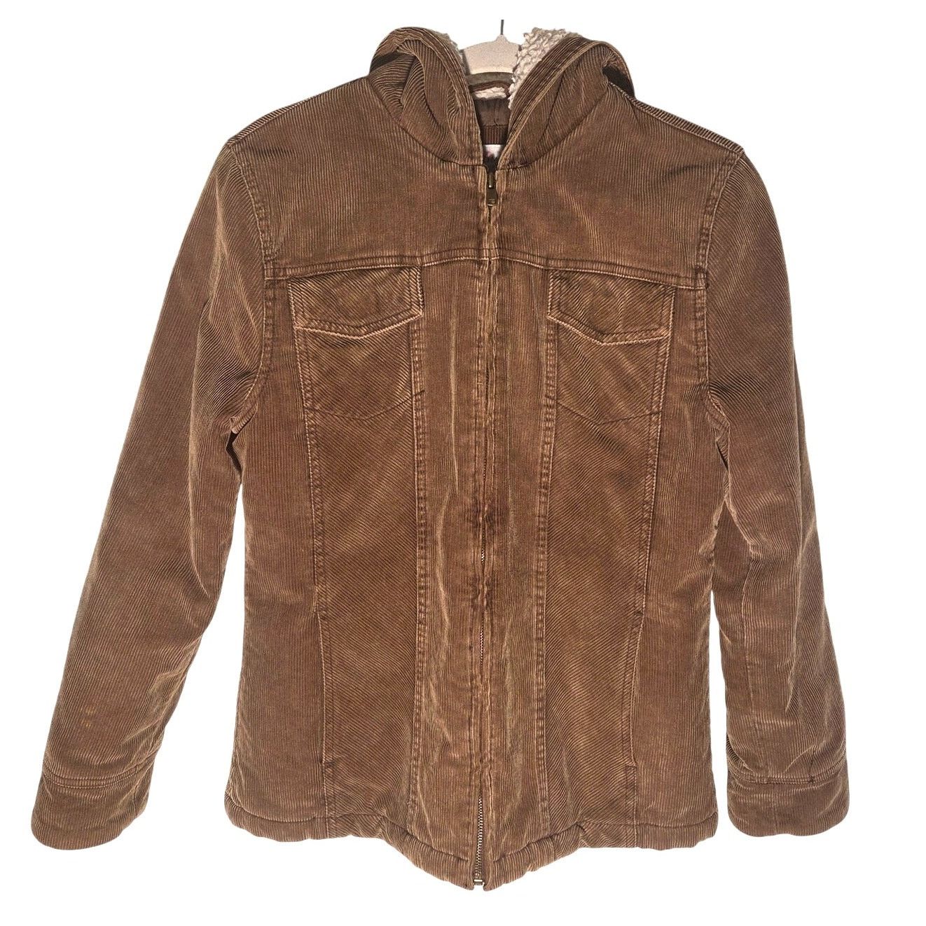 Sonoma Sonoma Lifestyle Brown Corduroy Fur Lined Women's Jacket Size S / US 4 / IT 40 - 1 Thumbnail