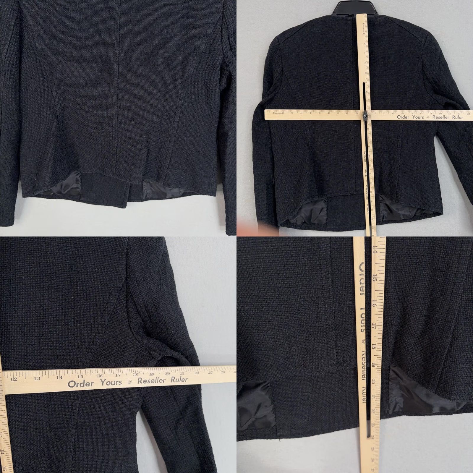 Talbots Talbots Blazer Womens 14 Black Eight Button Military Short Jacket Career Size XL / US 12-14 / IT 48-50 - 8 Thumbnail