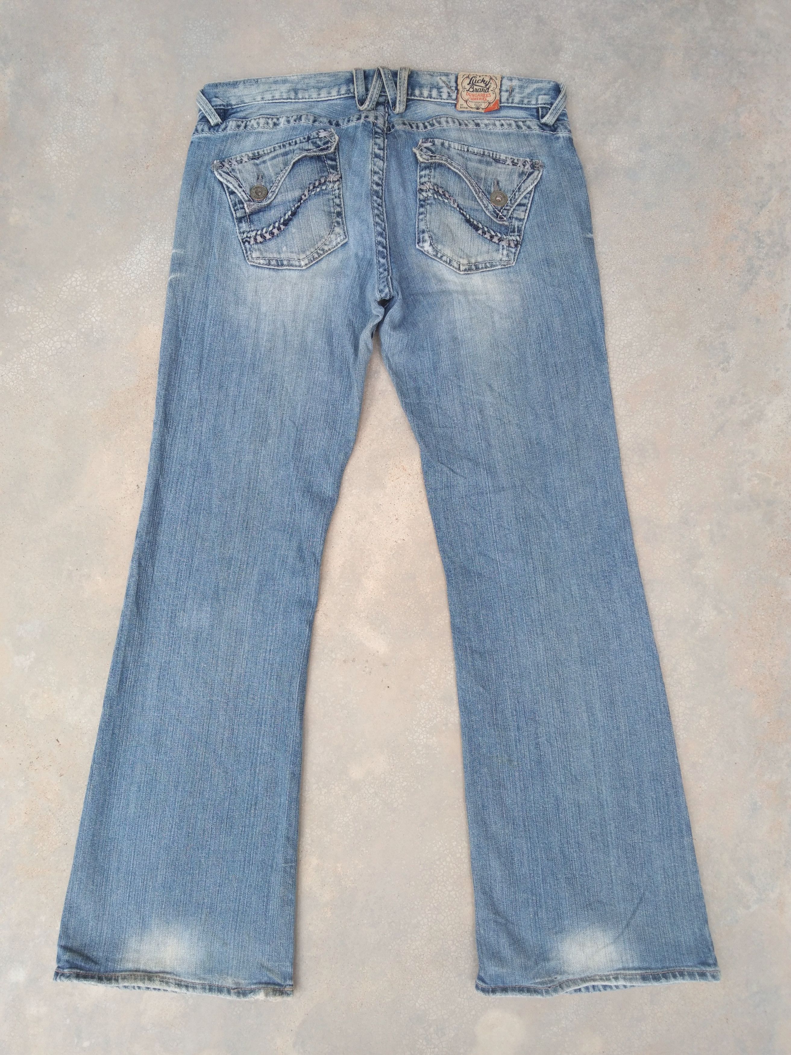 Japanese Brand × Jean Vintage Flared Jeans 32x32 Size US 32 / EU 48 - 2 Thumbnail