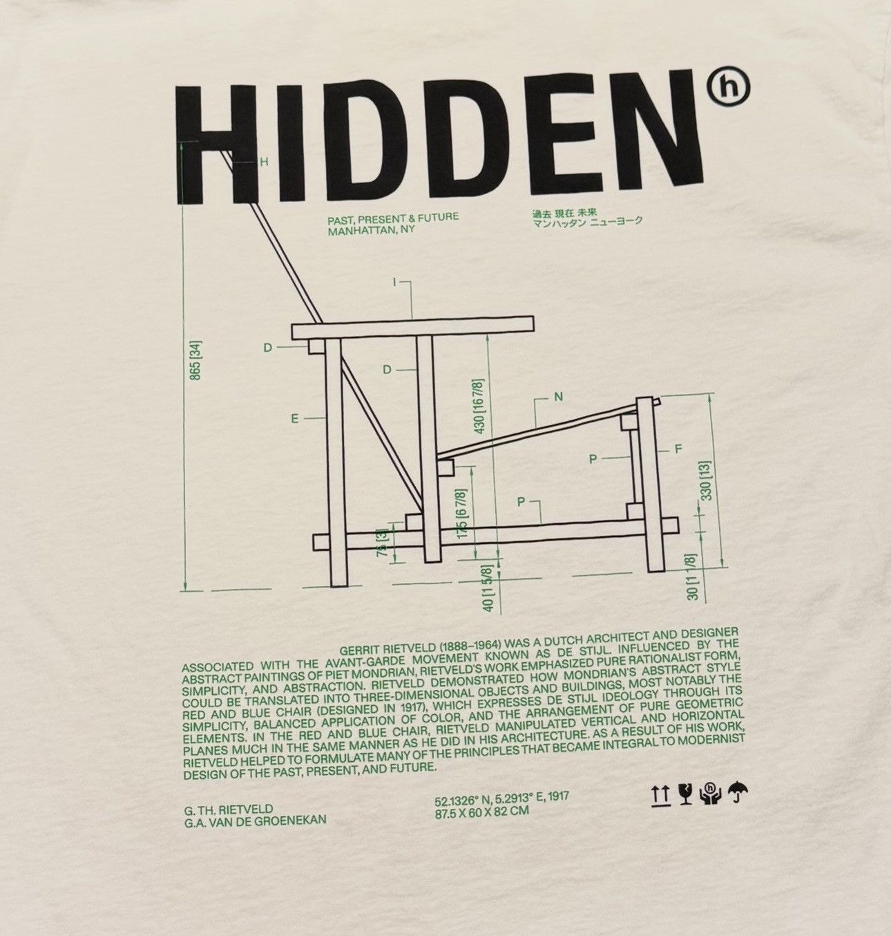 HIDDEN HIDDEN Ny chair tee shirt-size Large Size US L / EU 52-54 / 3 - 1 Thumbnail