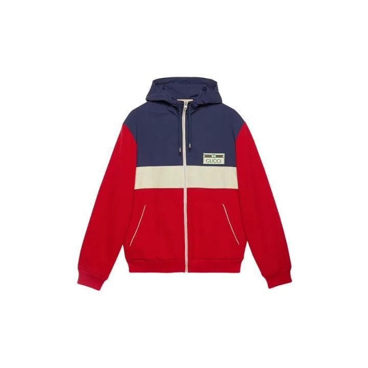 Gucci Gucci Gucci Color Block Zip-Up Hoodie for Men -2506 Size US S / EU 44-46 / 1 - 2 Thumbnail