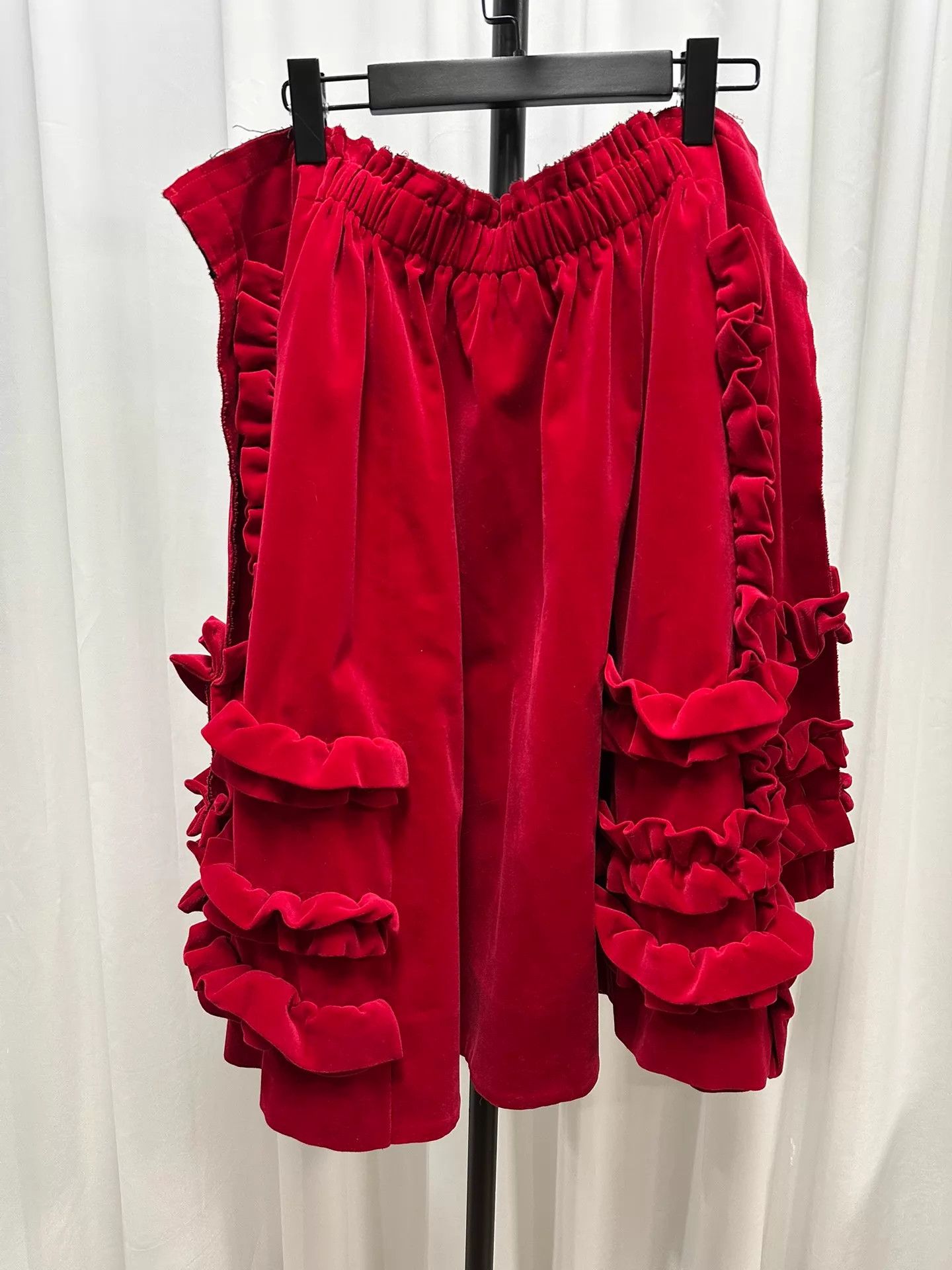 Comme des Garcons Comme des Garcons Velvet Stacked Elastic Cake Dress S Size 26" / US 2 / IT 38 - 4 Thumbnail