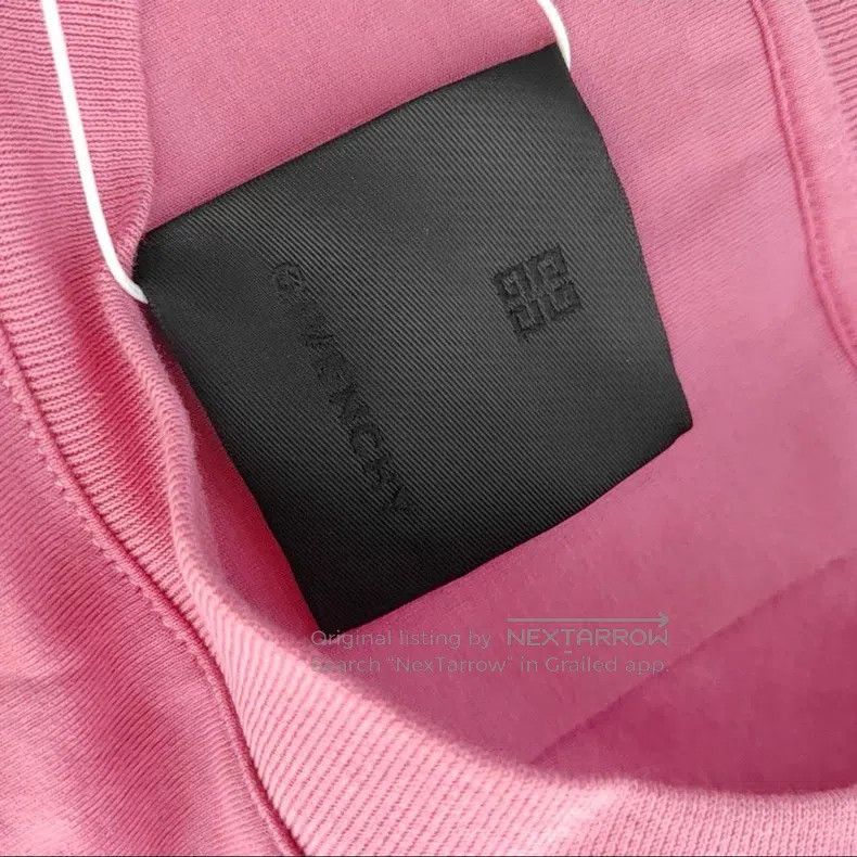 Givenchy Givenchy Pink Ripped T-Shirt Size US L / EU 52-54 / 3 - 5 Thumbnail