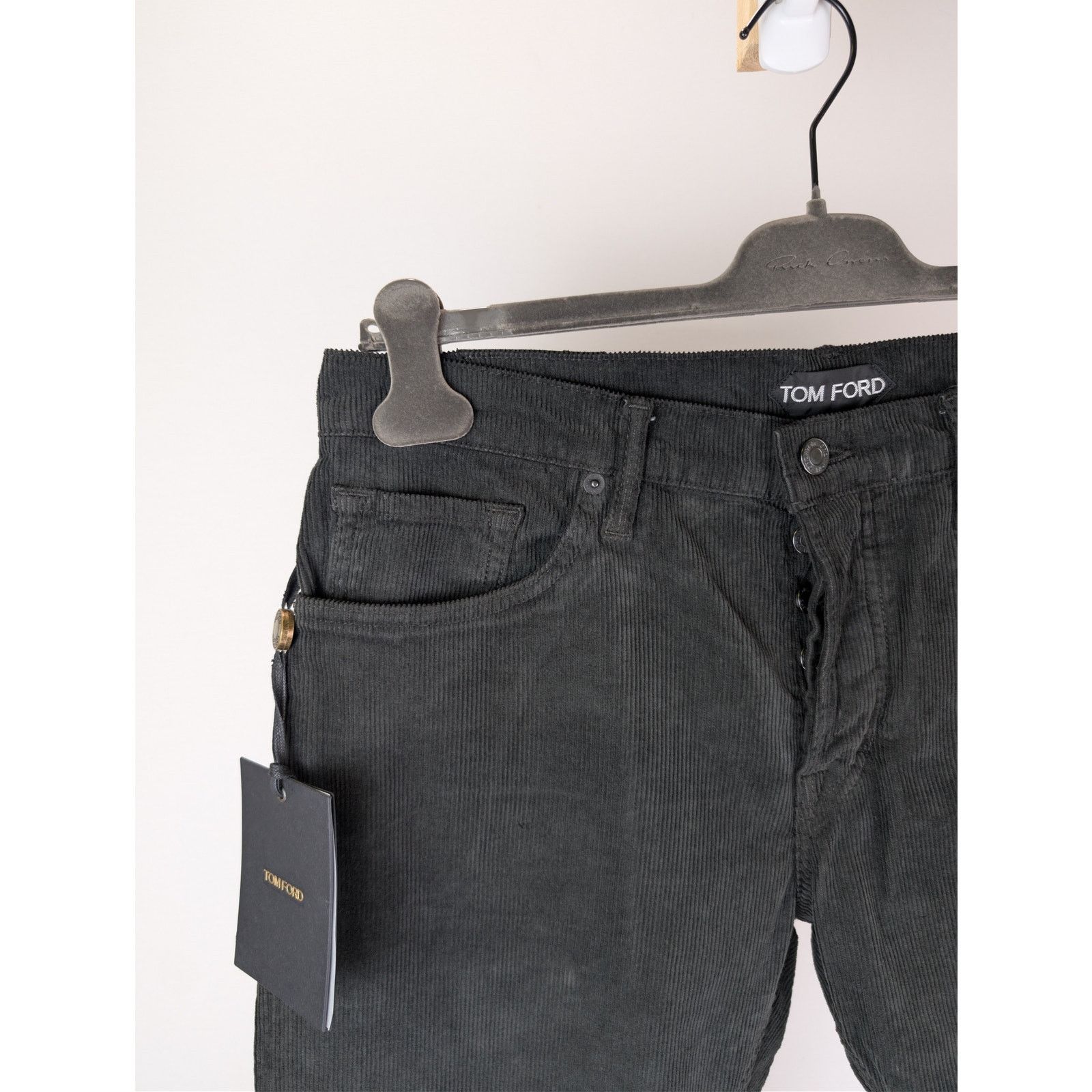 Tom Ford o1rshd1 Vintage Slim-Fit Denim Jeans in Black Washed Size US 34 / EU 50 - 6 Thumbnail
