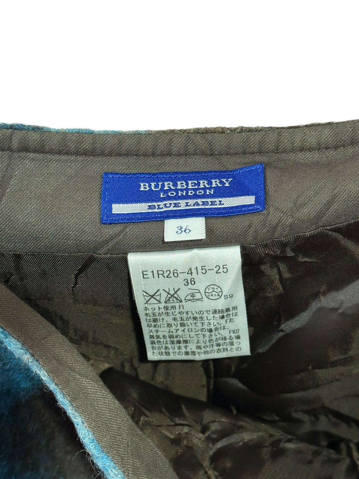 Burberry Burberry Blue Label Wool Plaid Mini Skirt Flared Japan Size 26" / US 2 / IT 38 - 6 Thumbnail