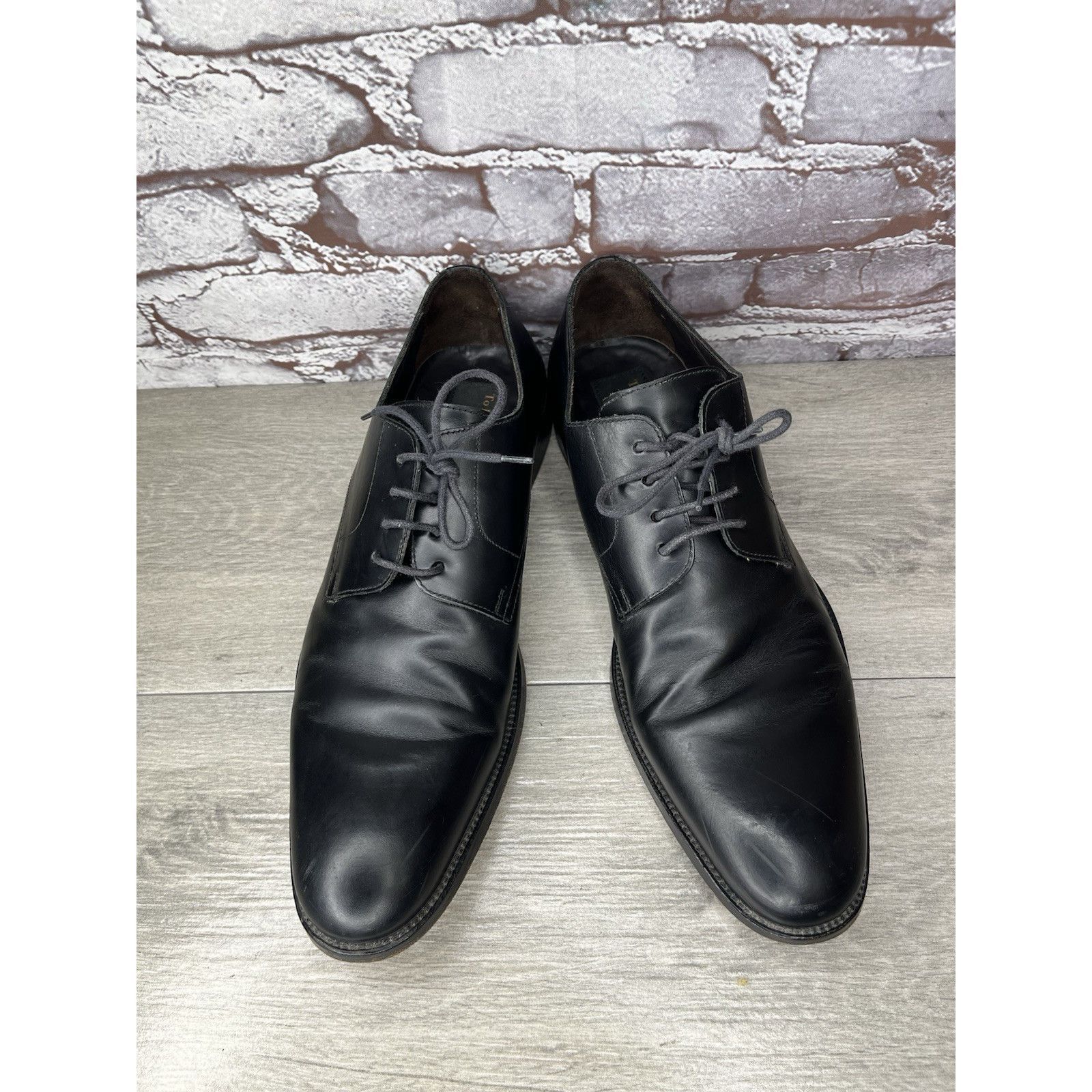 To Boot New York To Boot New York Adam Derrick Black Leather Derby Dress Shoe Size US 10.5 / EU 43-44 - 1 Thumbnail