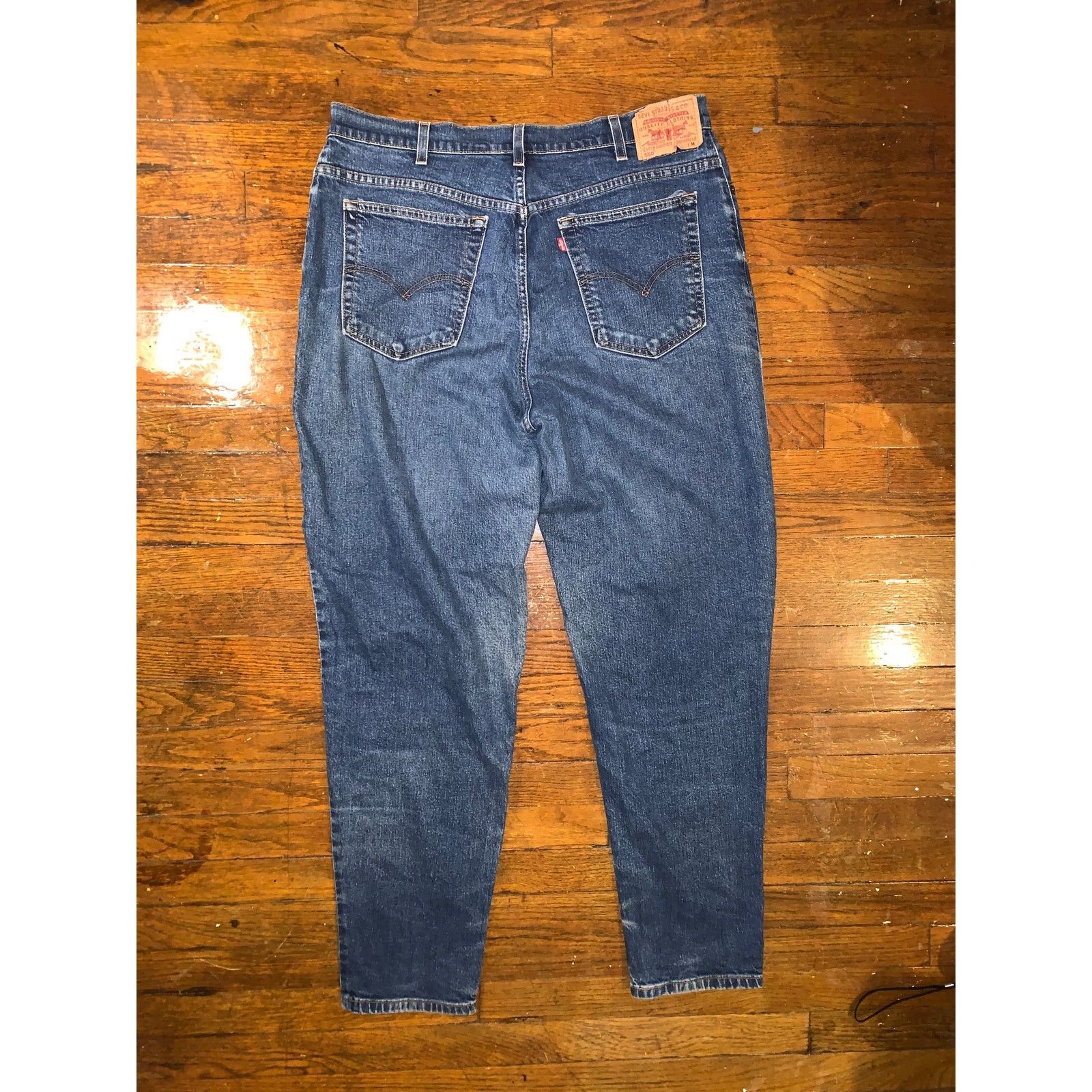 Levi's × Vintage Levi’s 550 Womens 18M Relaxed Tapered Jeans Stretch 36x31 Size 40" / US 18 - 6 Thumbnail