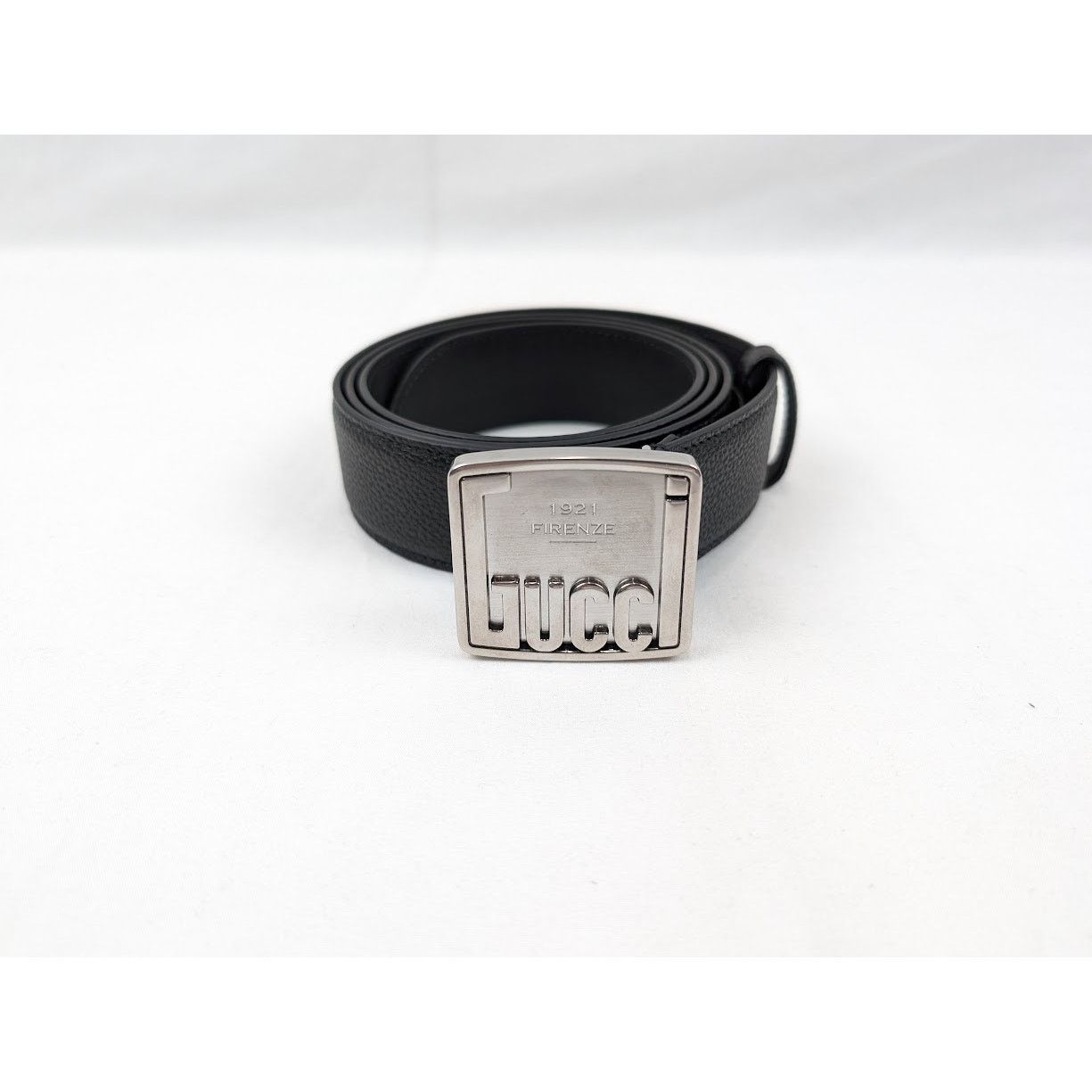 Gucci o1rshd1 Size: 105 CM / Logo Plate Belt in Black Size 42 - 1 Thumbnail