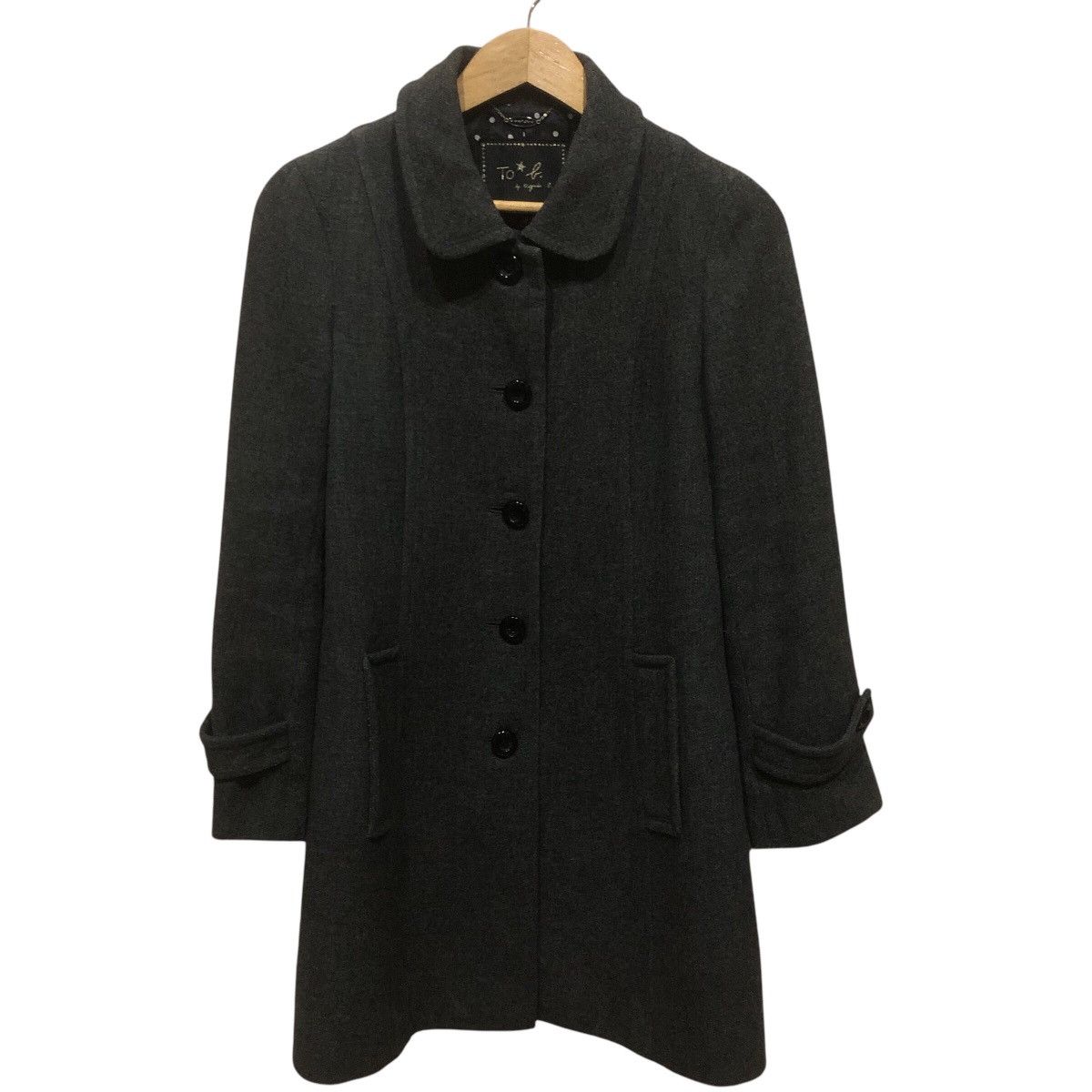 agnes b. Agnes B Wool Long Coat Size XS / US 0-2 / IT 36-38 - 2 Thumbnail