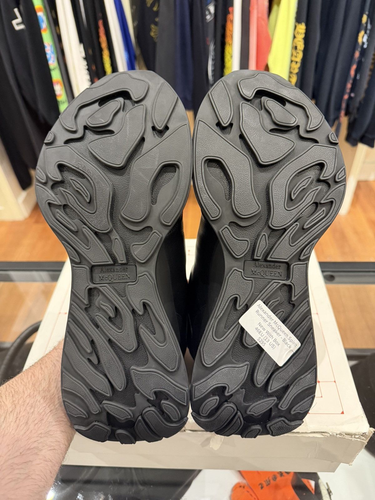 Alexander McQueen Alexander McQueen Spirit Runner Sneaker - Black Size US 13 / EU 46 - 5 Thumbnail