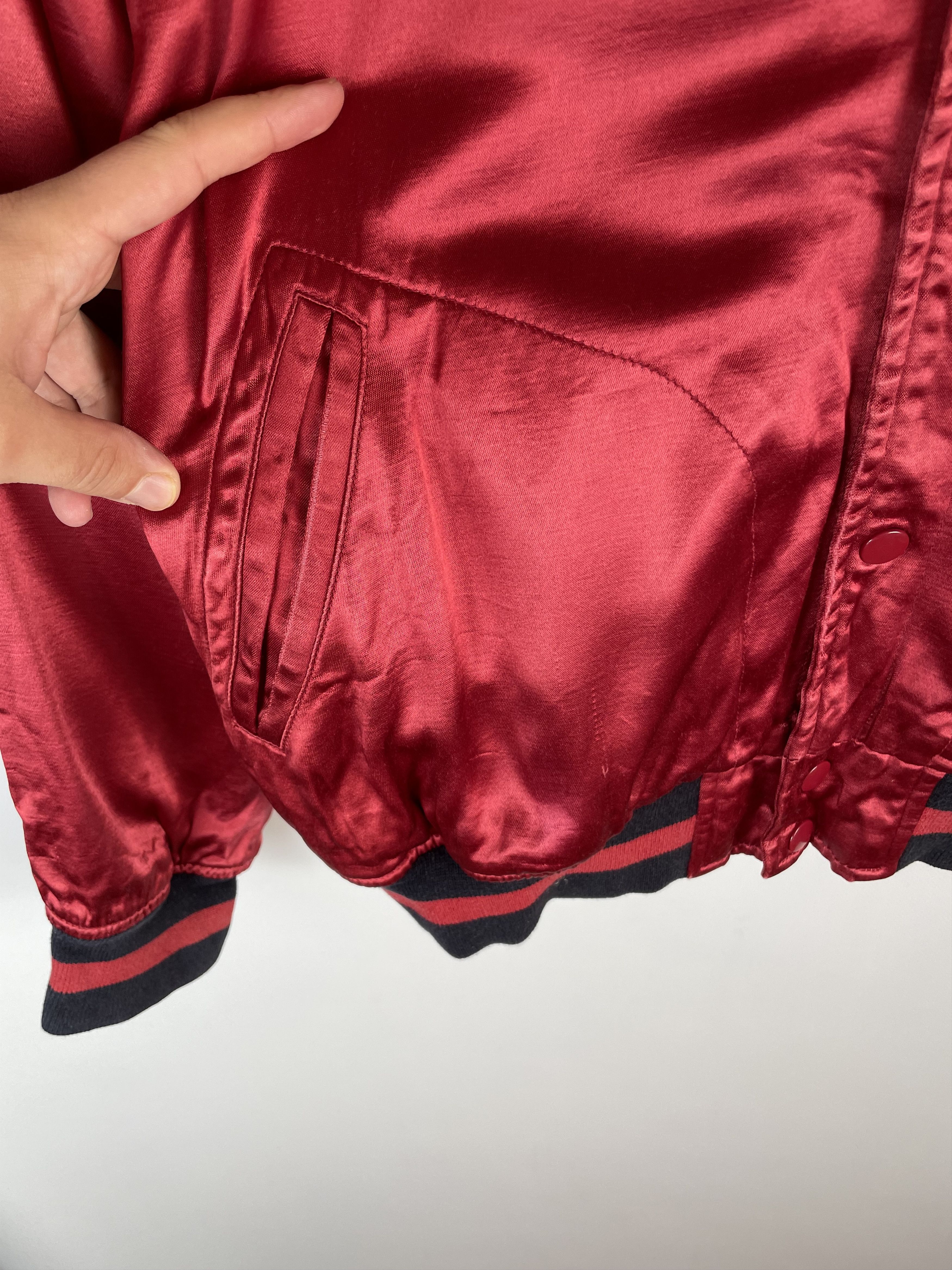 Polo Ralph Lauren Rare Vintage Polo Ralph Lauren Satin Jacket USA 80s Size US L / EU 52-54 / 3 - 8 Thumbnail
