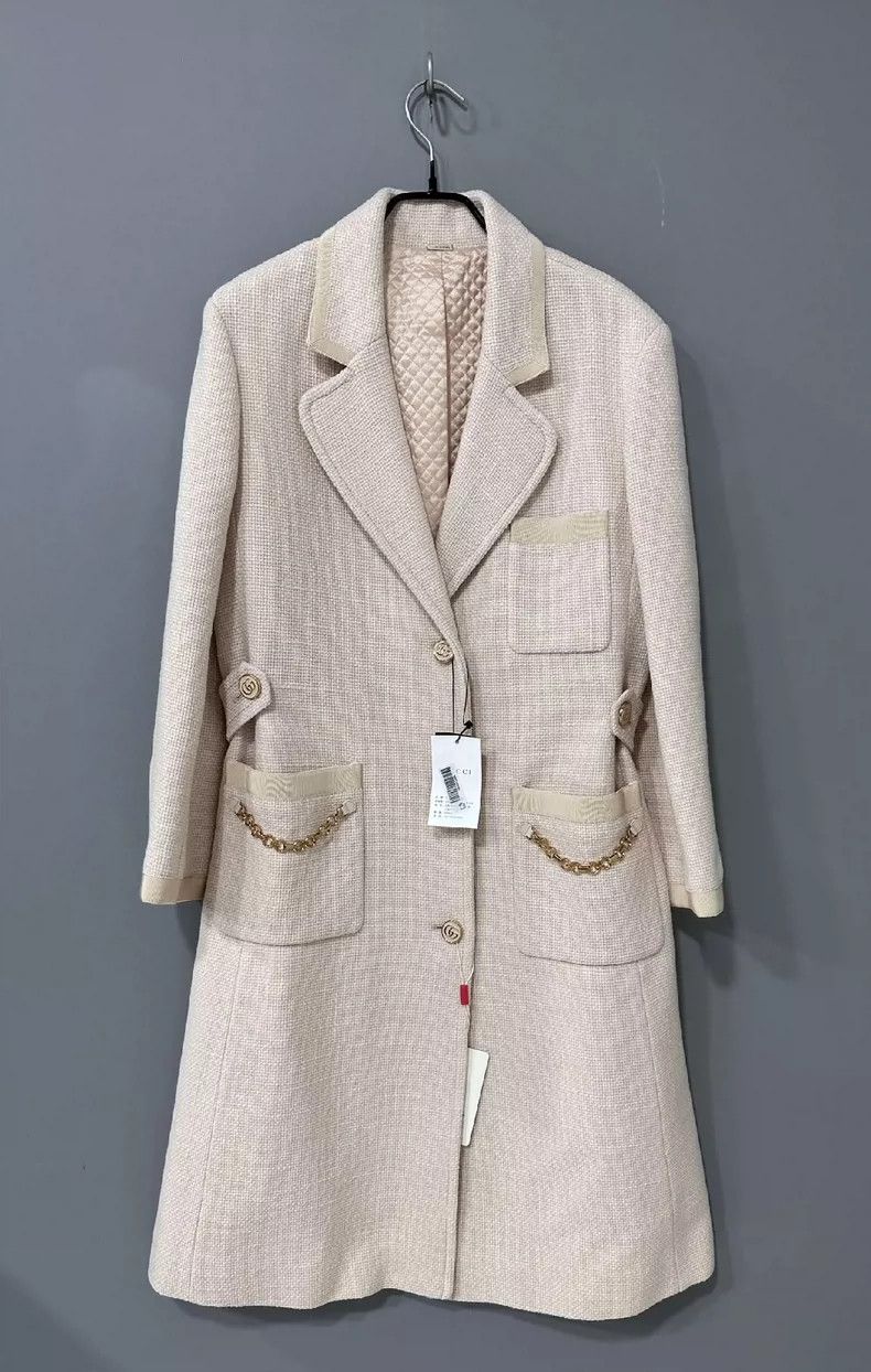 Gucci Classic Gold Button Coat by Gucci- DMC Size US L / EU 52-54 / 3 - 1 Thumbnail