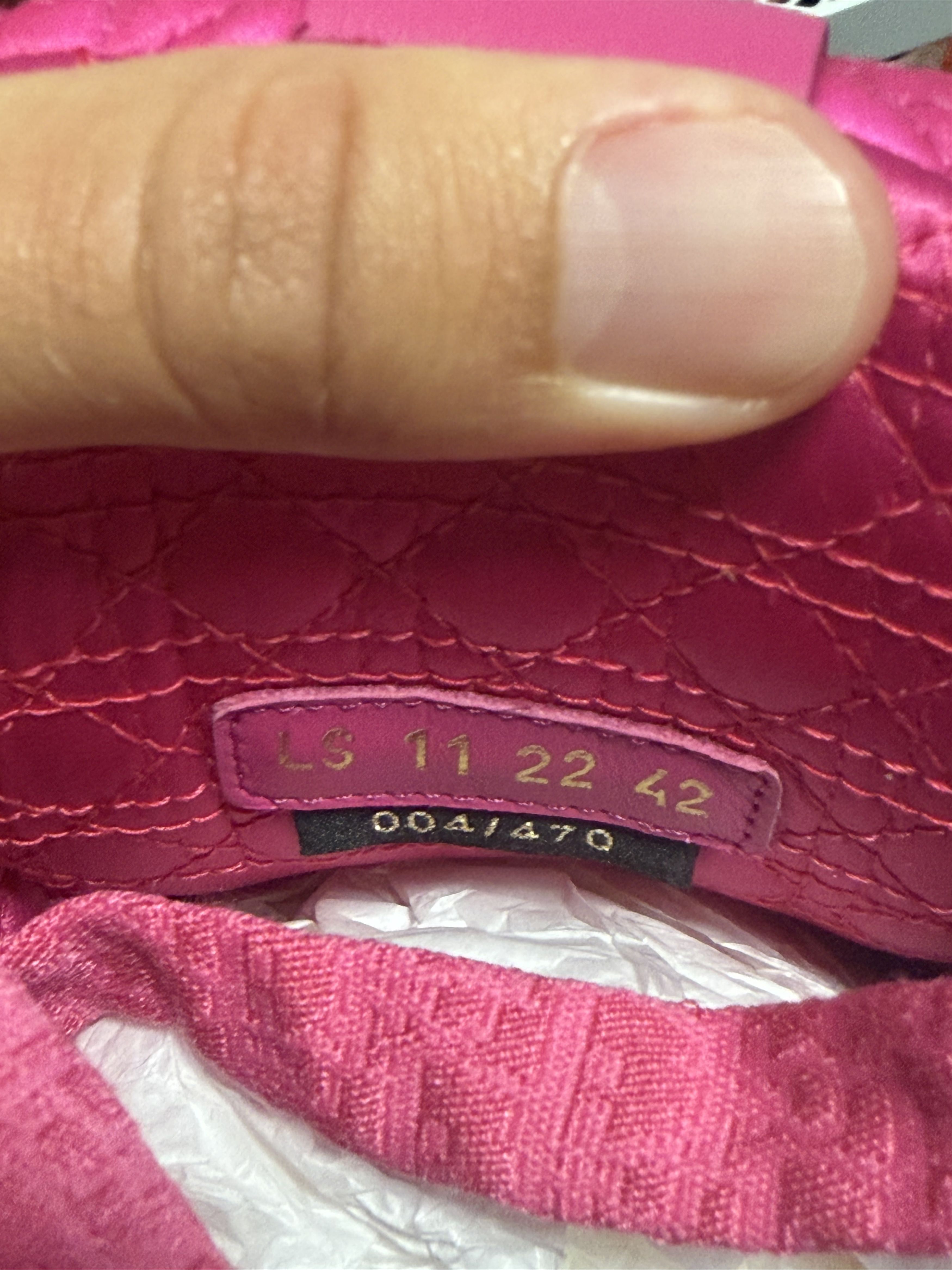 Dior × ERL Dior B9S Skater ERL Fuchsia Kumo Cannage Satin Size US 9 / EU 42 - 2 Thumbnail