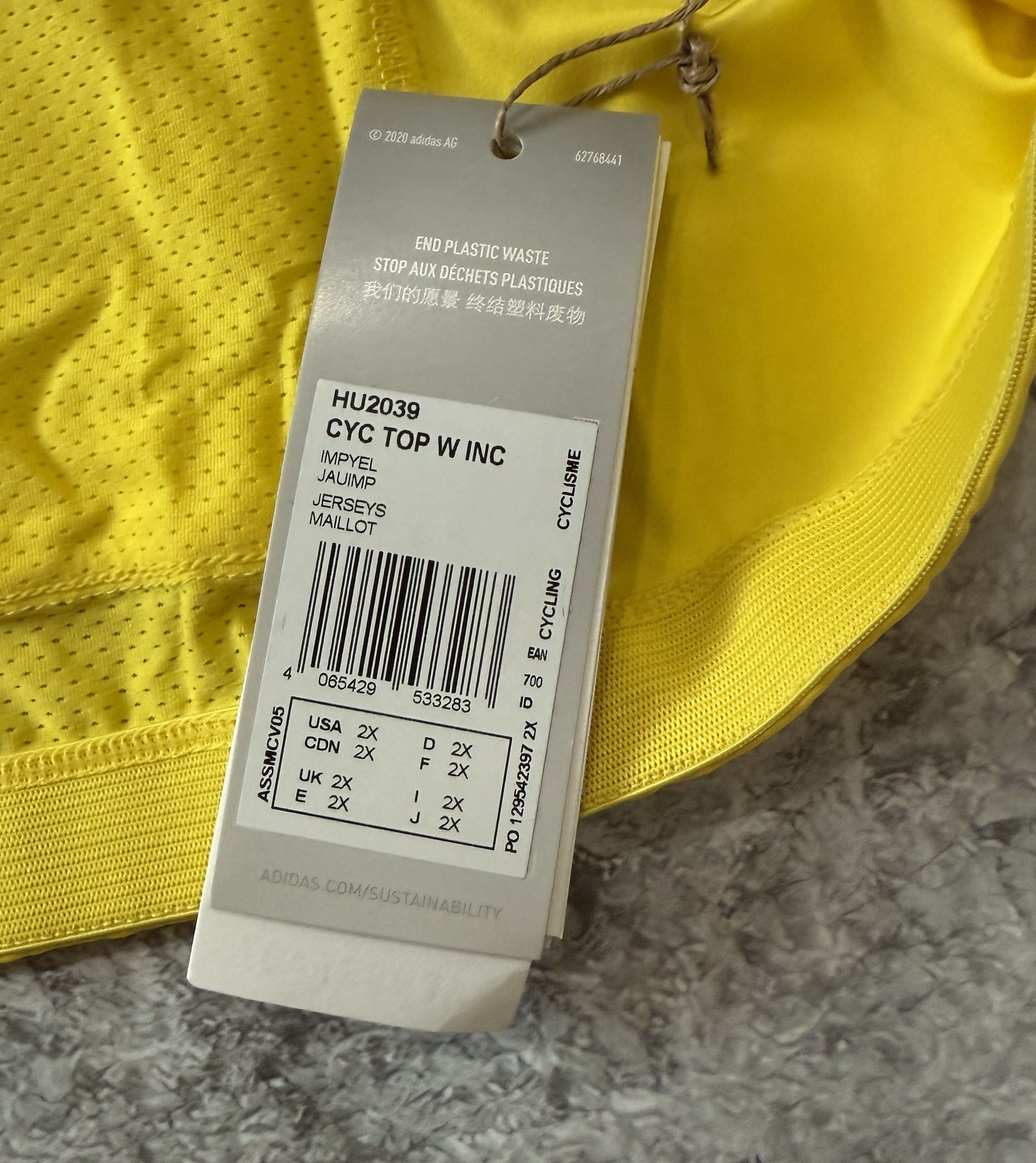 Adidas Adidas The Sleeveless Cycling Top Plus Size 2X HU2039 Size XXL / US 16-18 / IT 52-54 - 7 Thumbnail