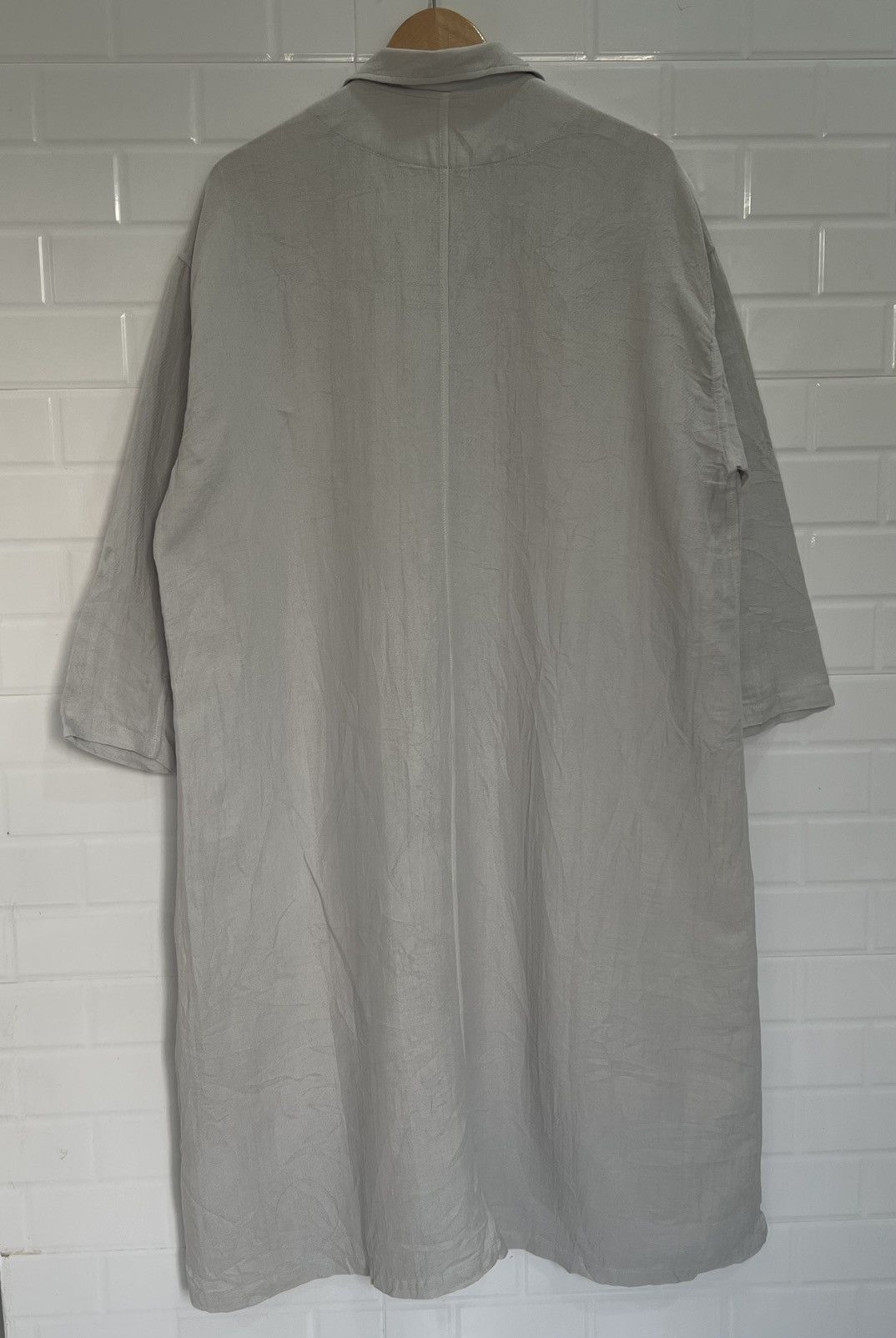 Issey Miyake Plantation by Issey Miyaki Paper Blend Long Coat Size M / US 6-8 / IT 42-44 - 7 Thumbnail