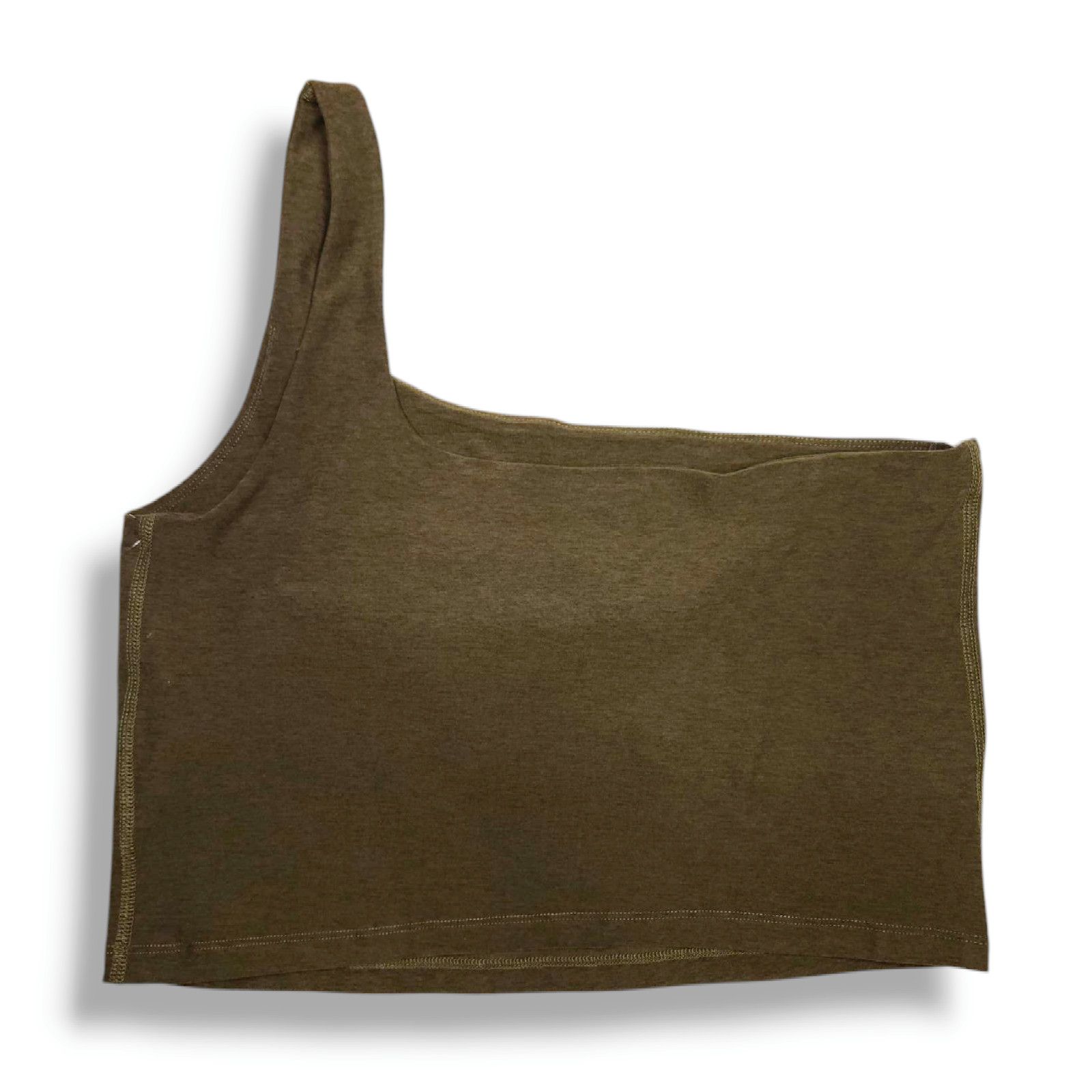 Beyond Yoga NWT Beyond Yoga One Shoulder Cropped Tank Sz. XL 14-16 Olive Size XL / US 12-14 / IT 48-50 - 1 Thumbnail