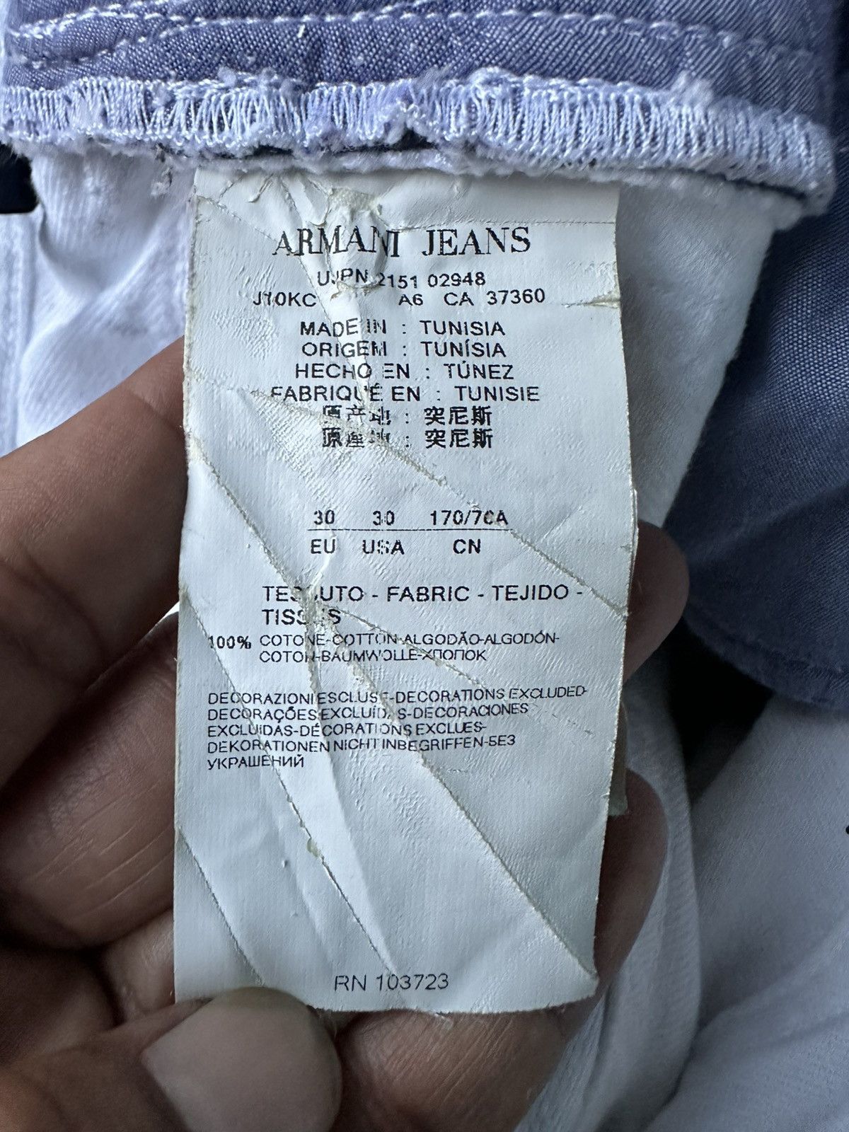 Armani Exchange Armani Jeans Extra Slim J10 Painy Splatter Size US 31 - 11 Thumbnail