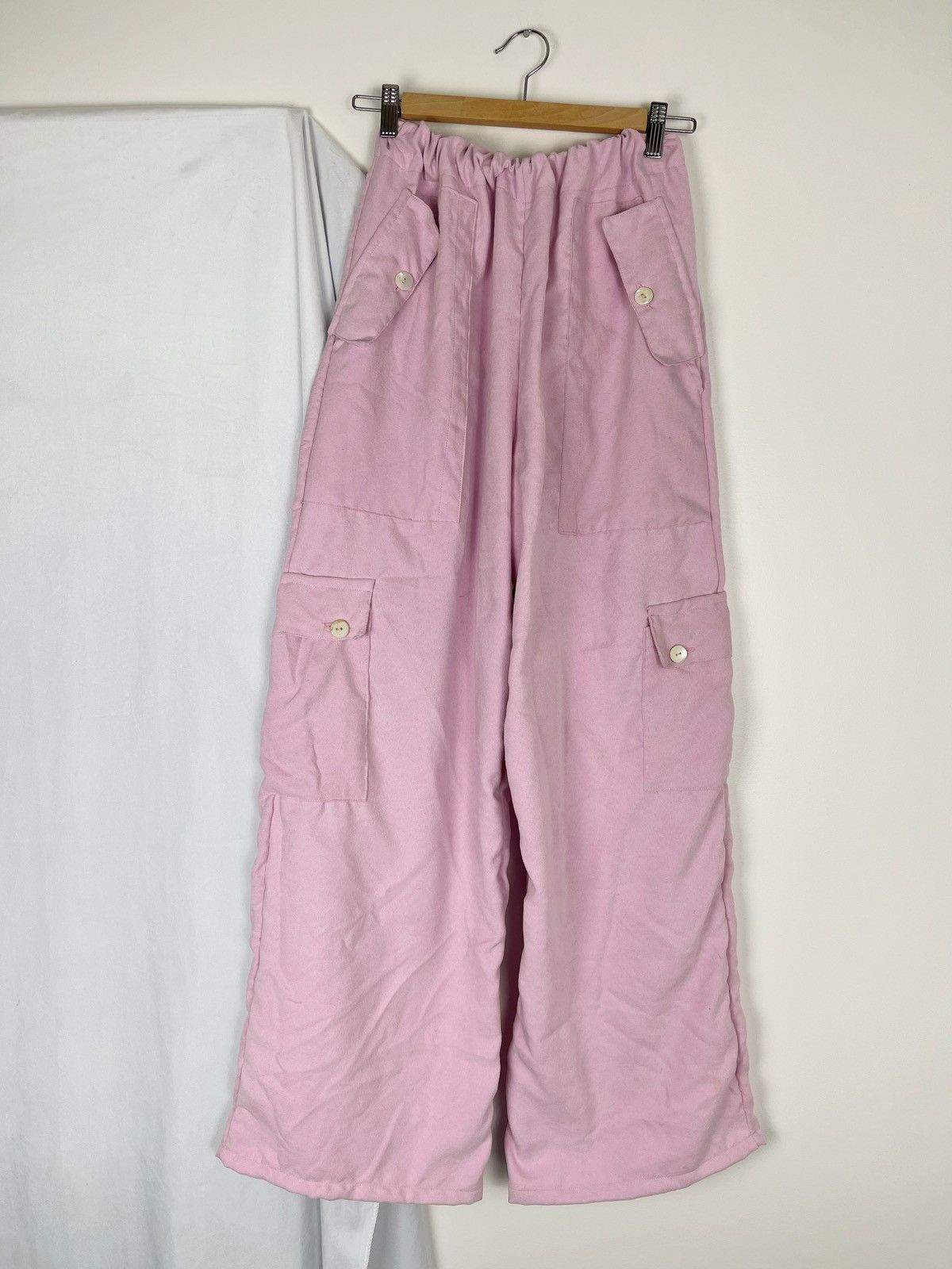Chorley Baggy faux suede flight cargo pants - shell buttons Size US 34 / EU 50 - 1 Thumbnail