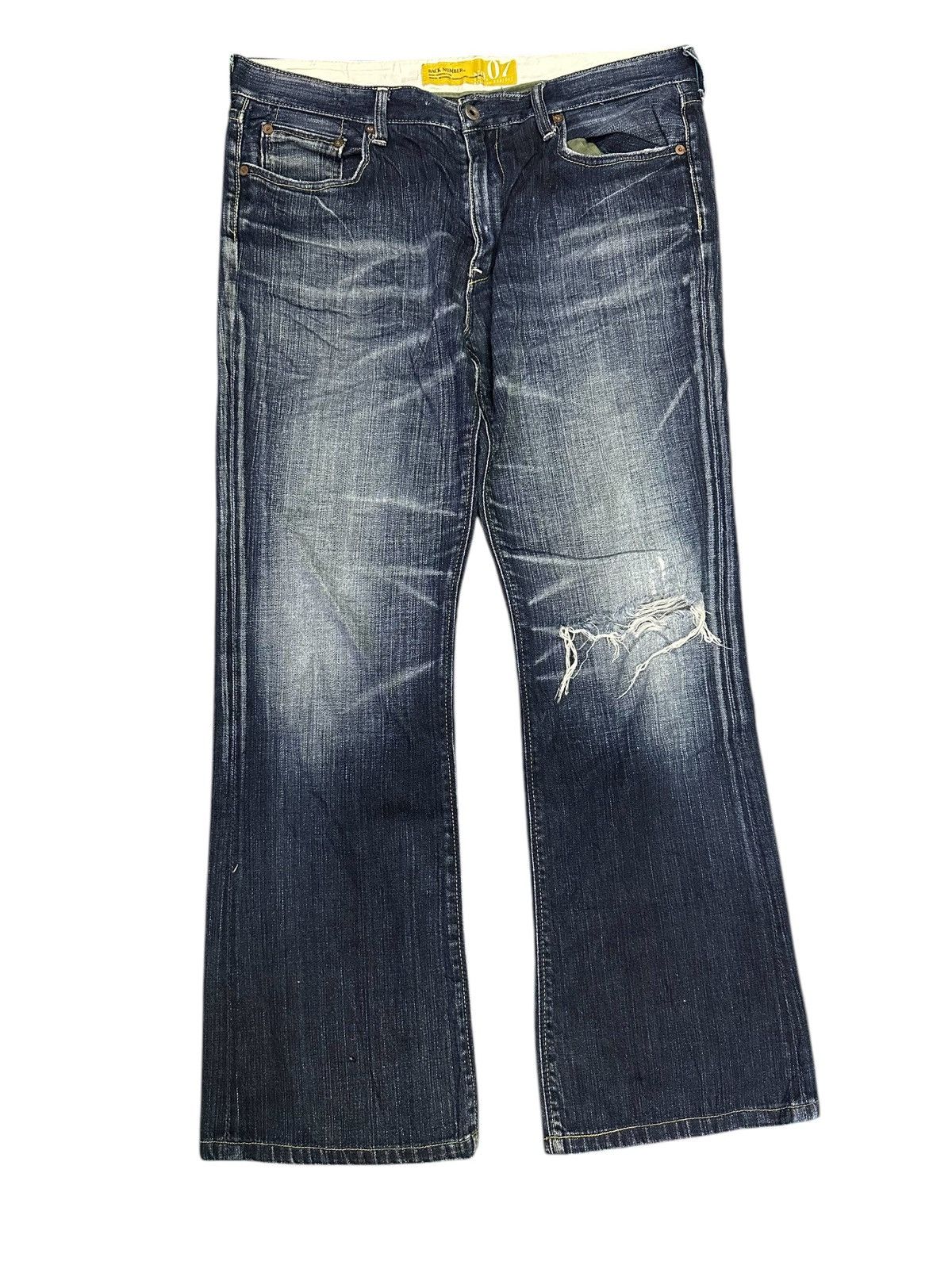 Kapital Back Number💥Vintage distress denim back number . Size US 34 / EU 50 - 1 Thumbnail