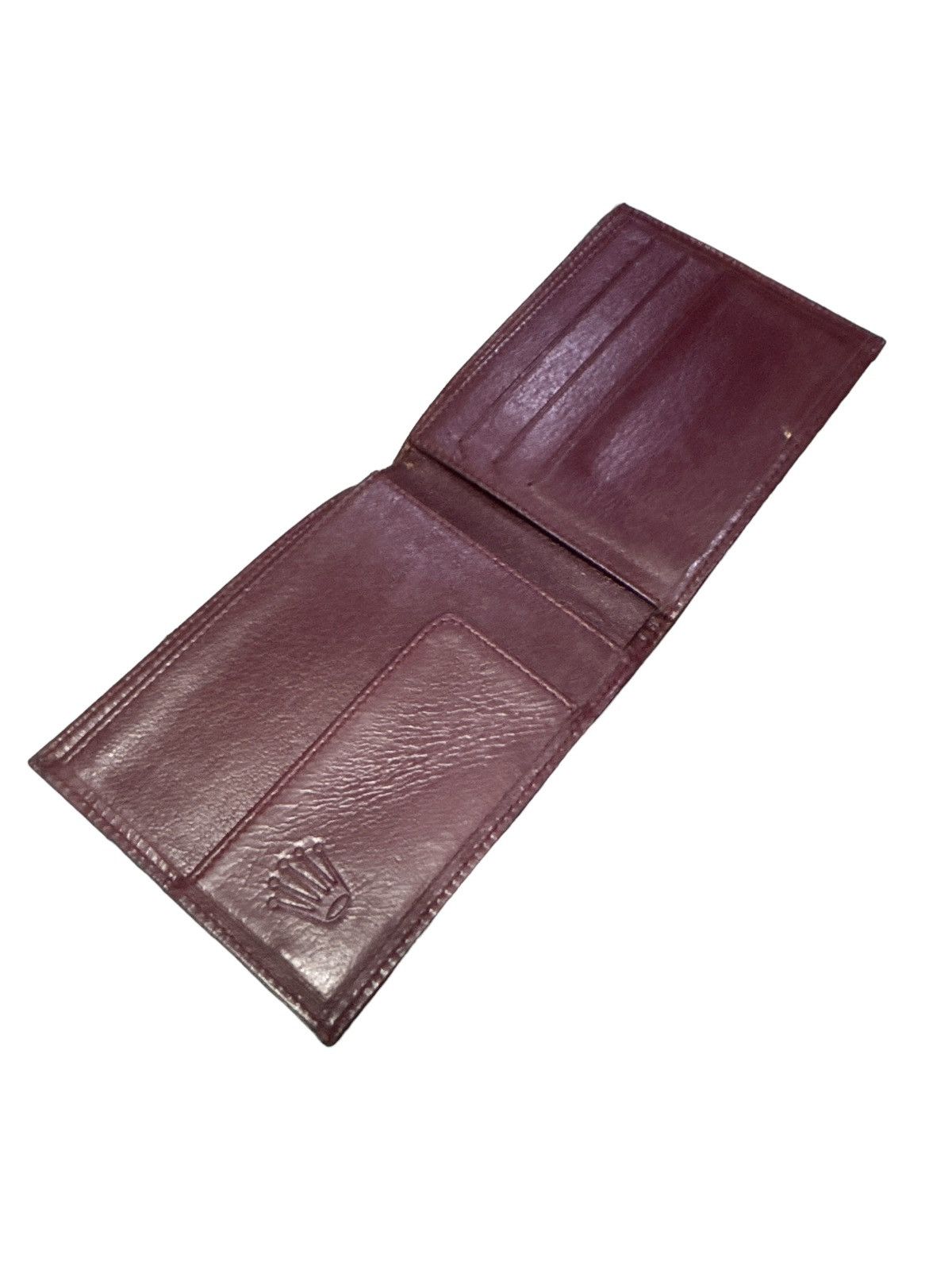 Rolex VINTAGE ROLEX BIFOLD CARD HOLDER LEATHER WALLET Size ONE SIZE - 3 Thumbnail