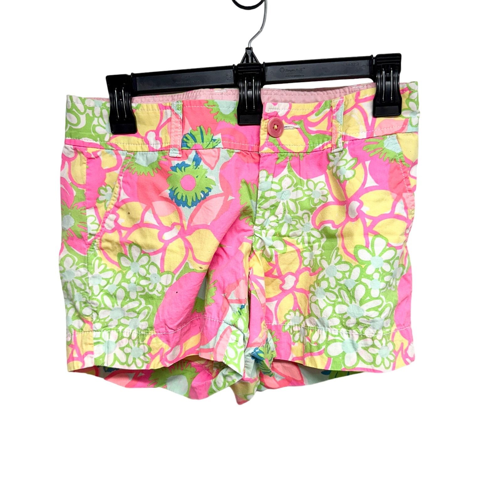 Lilly Pulitzer Lilly Pulitzer Shorts Callahan Bright Floral Daisy Cotton 0 Size 25" / US 0 / IT 36 - 3 Thumbnail